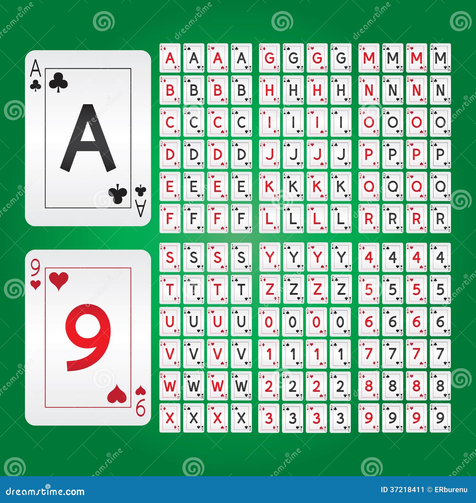 number digit printable cards 3 Cards Digit Image Stock Vector Playing And Alphabet number digit printable cards 3 Cards Digit Image Stock Vector Playing And Alphabet