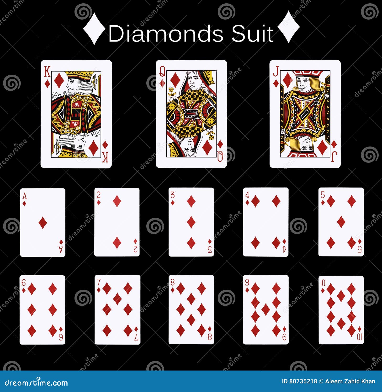 playing cards diamonds suit