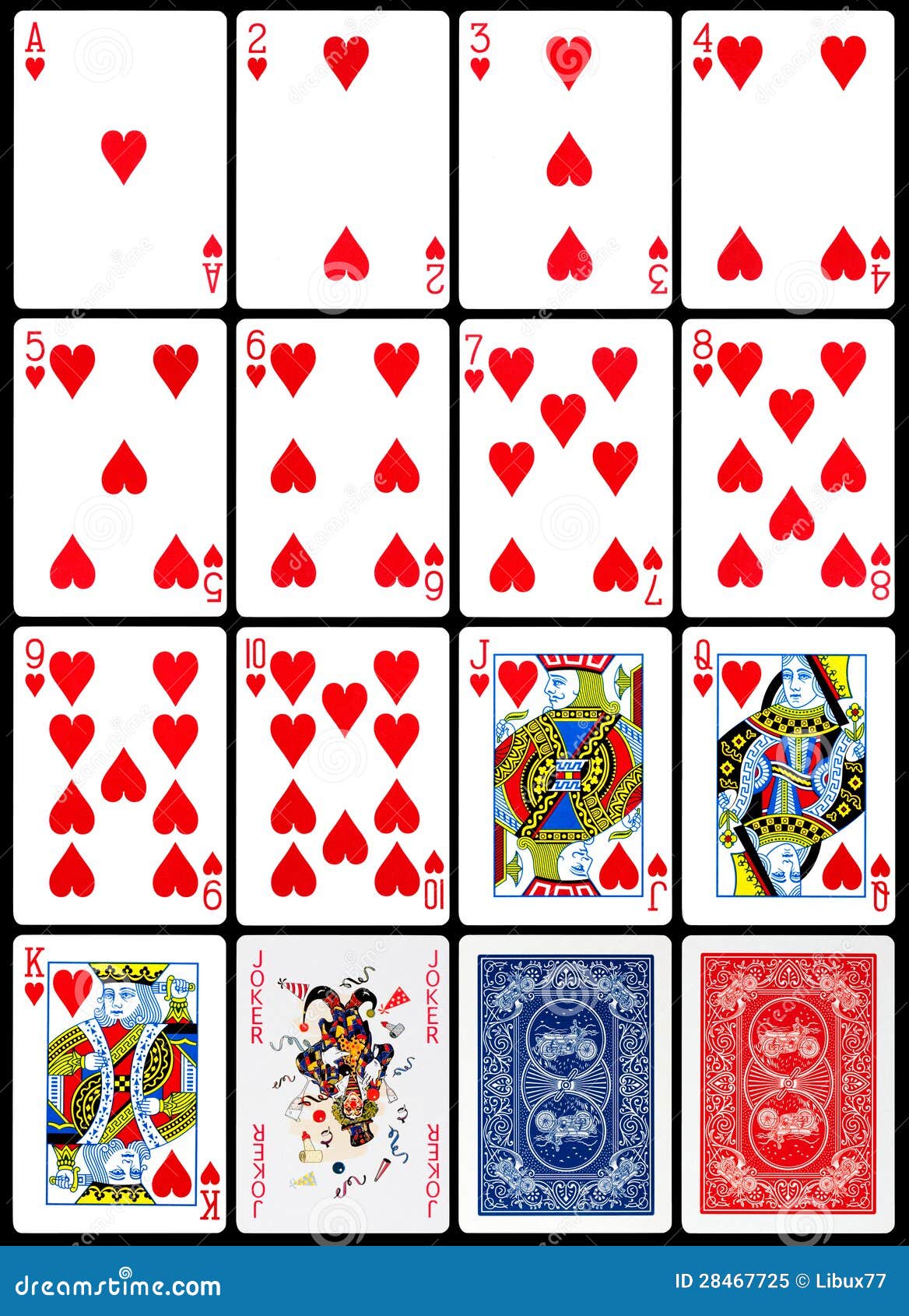 playing cards - hearts suit