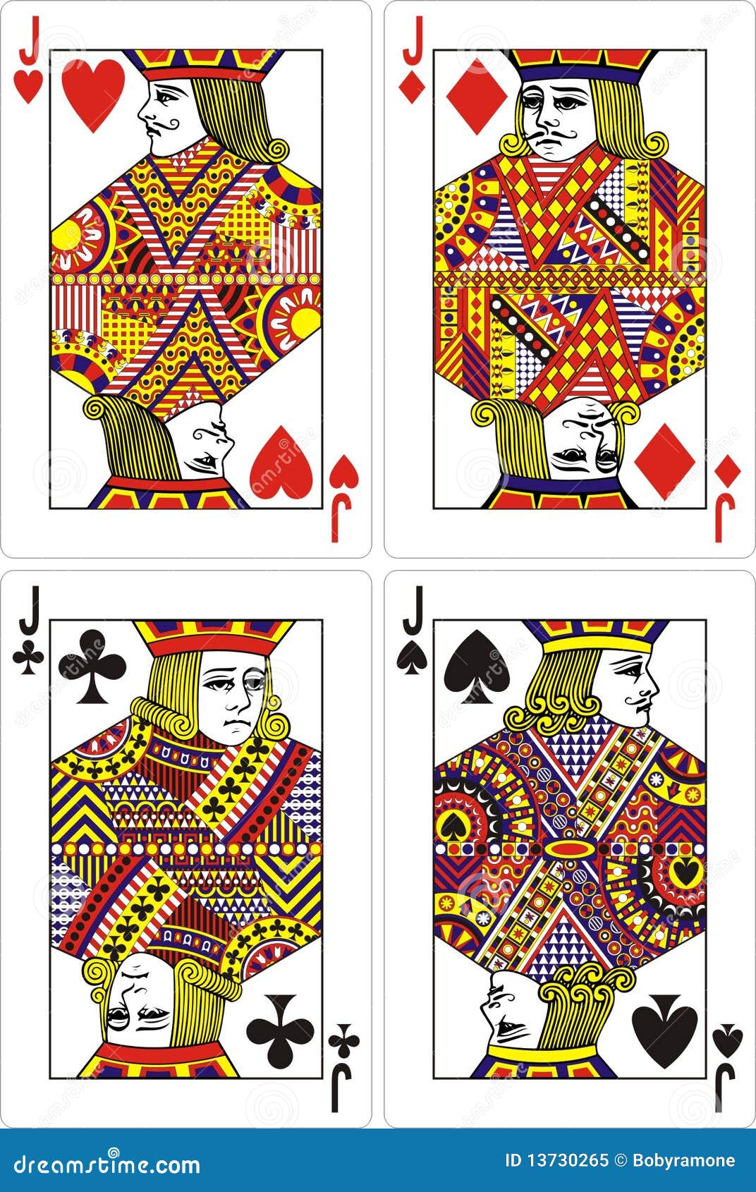 Playing Cards Jack 60x90 Mm Stock Vector Illustration Of Casino Playing 13730265