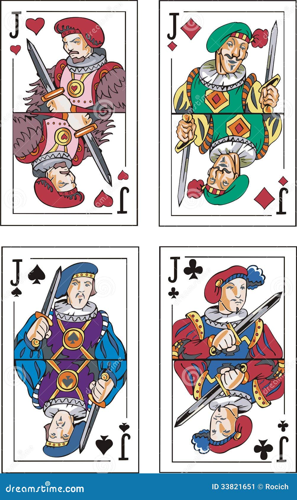 Playing Cards Jacks Stock Illustrations 297 Playing Cards Jacks Stock