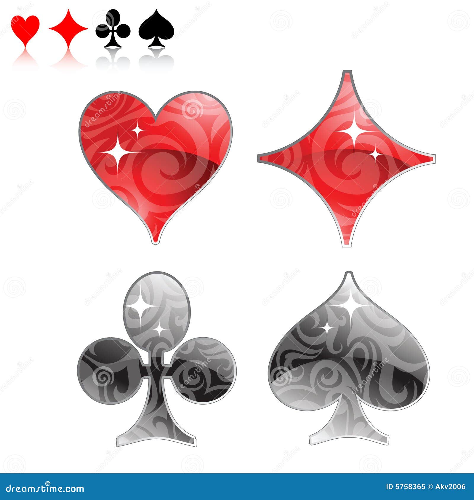 Playing Cards Logo Royalty Free Stock Photo - Image: 5758365