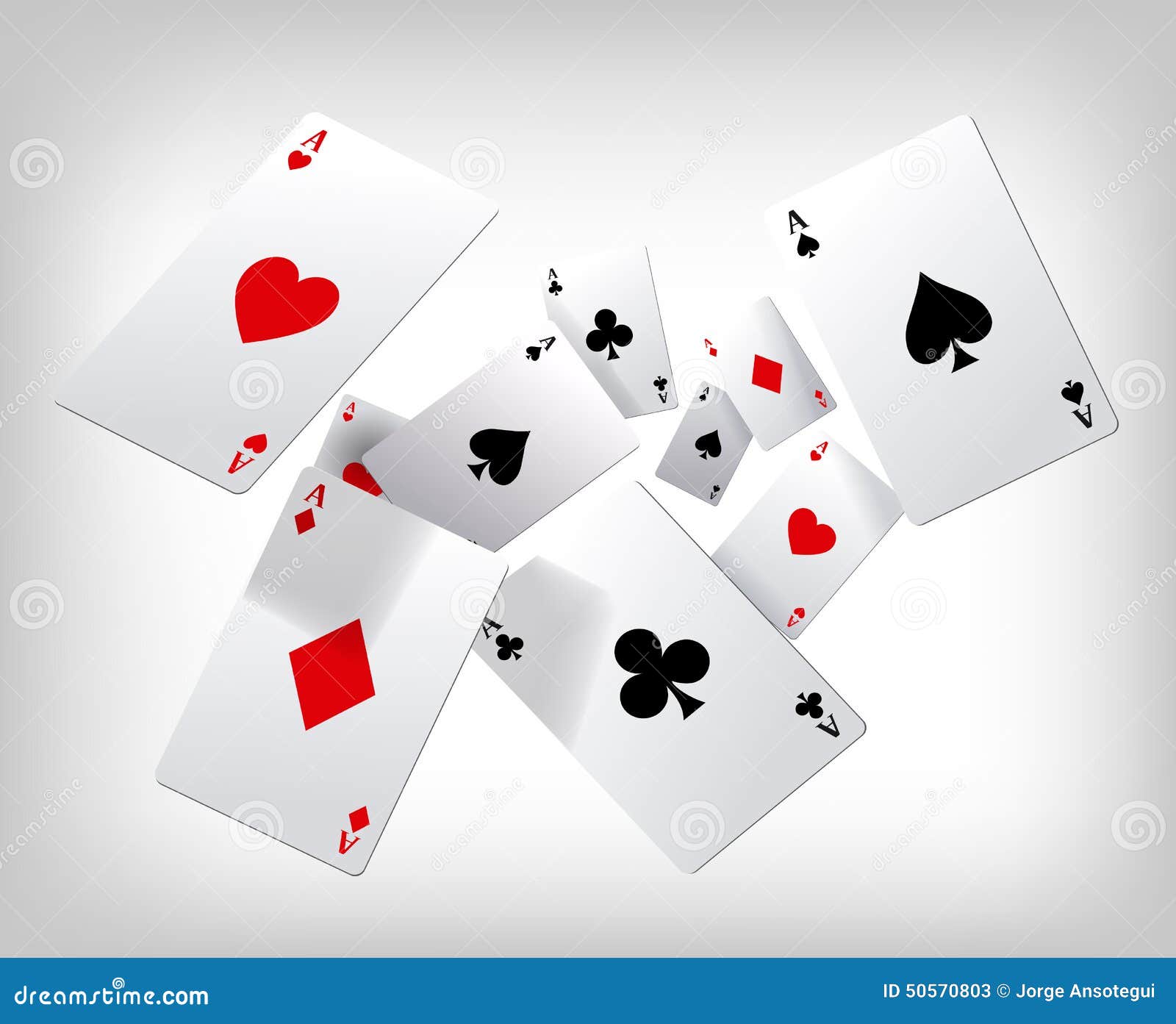 Poster Aces poker playing cards game 