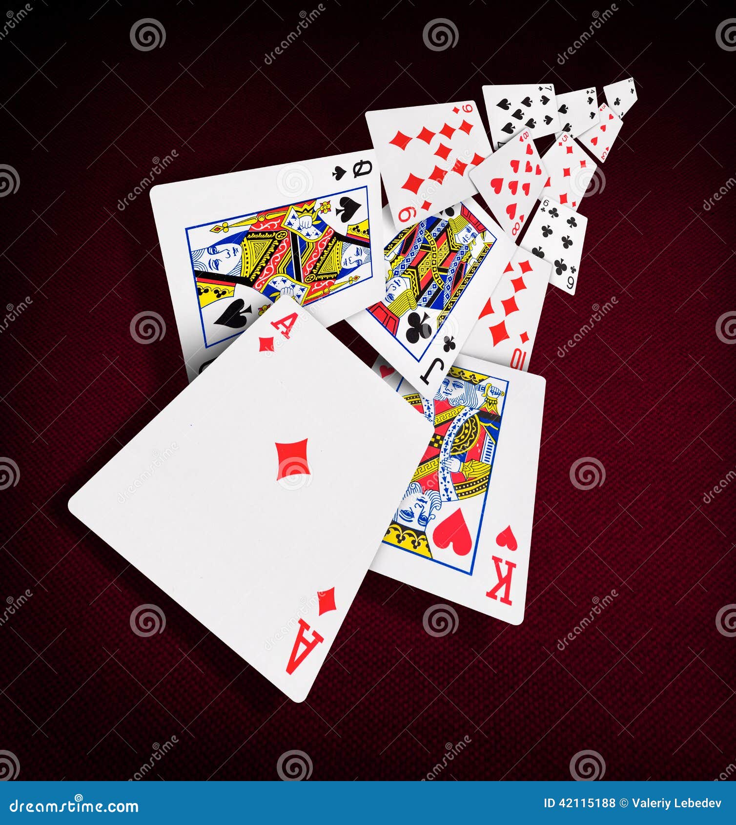 Playing cards poker casino stock photo. Image of flush 42115188