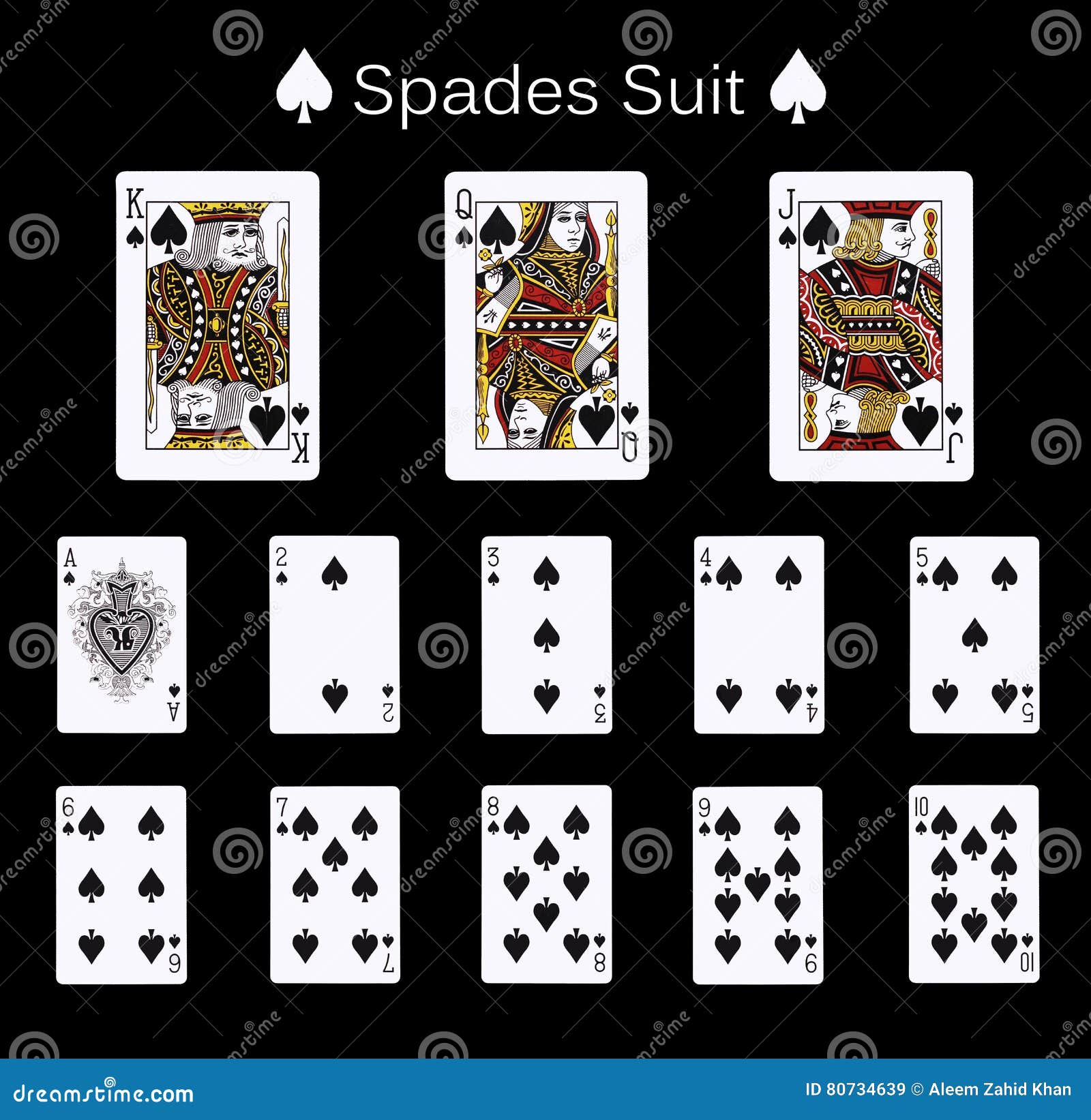 playing cards spade suit