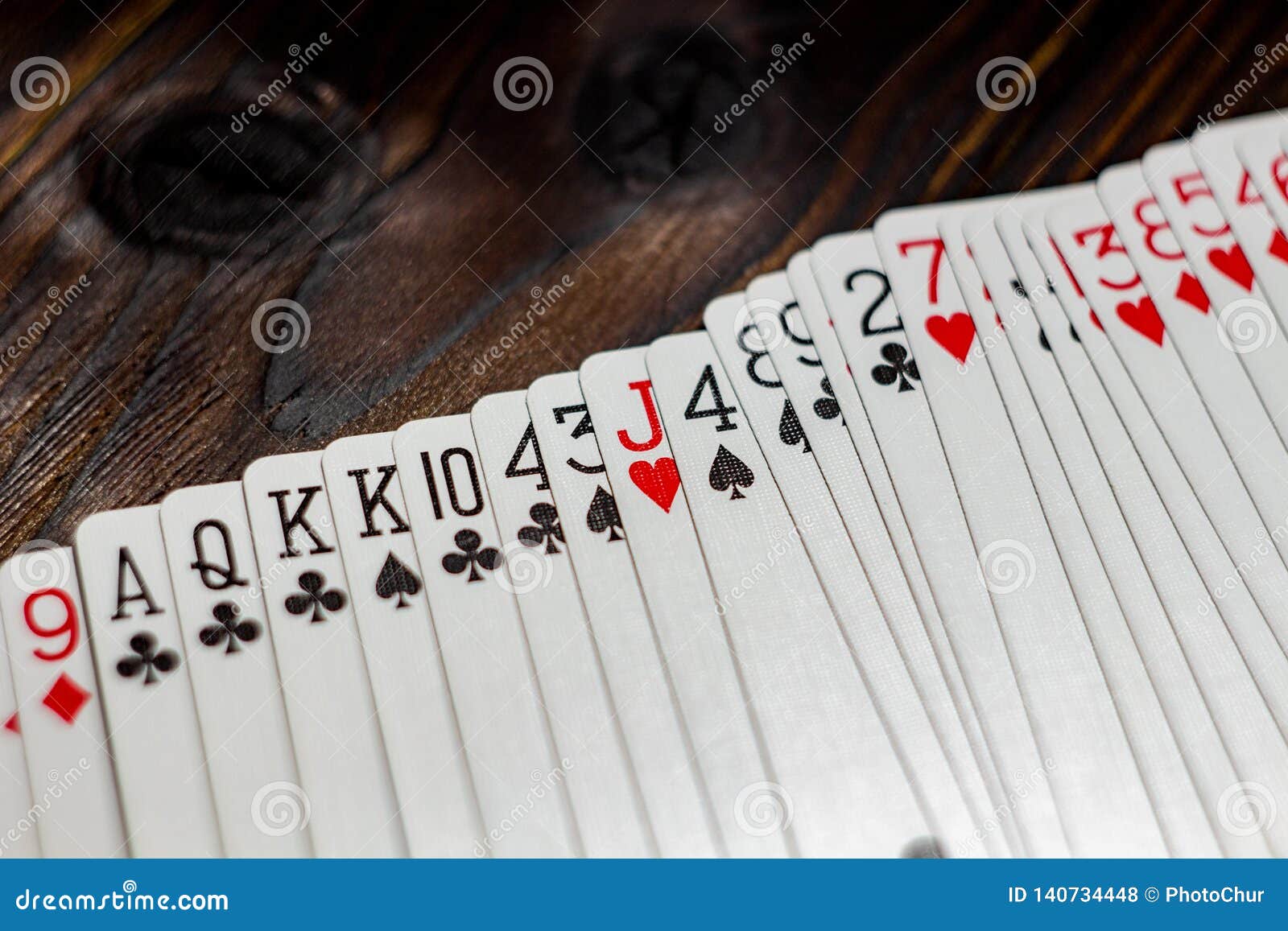 Playing cards on the table stock photo. Image of suit 140734448