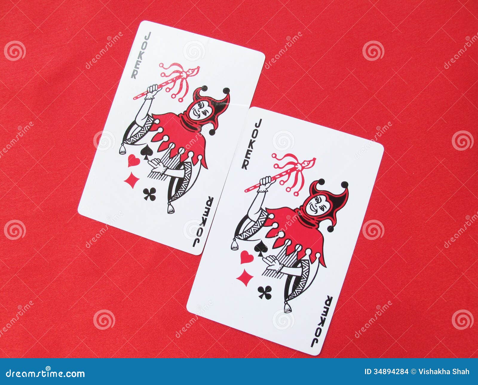 Playing cards-Two Jokers stock photo. Image of playingcards - 34894284