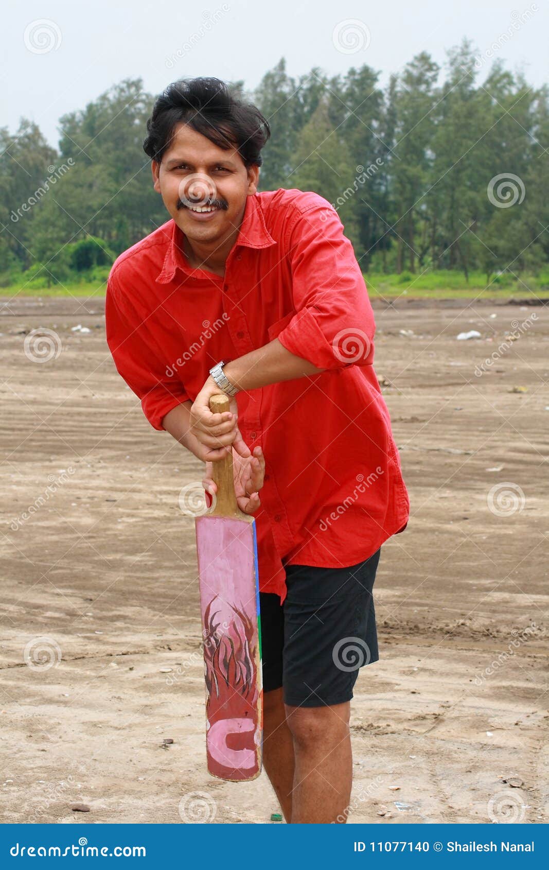 Playing casual cricket stock photo. Image of activity 11077140