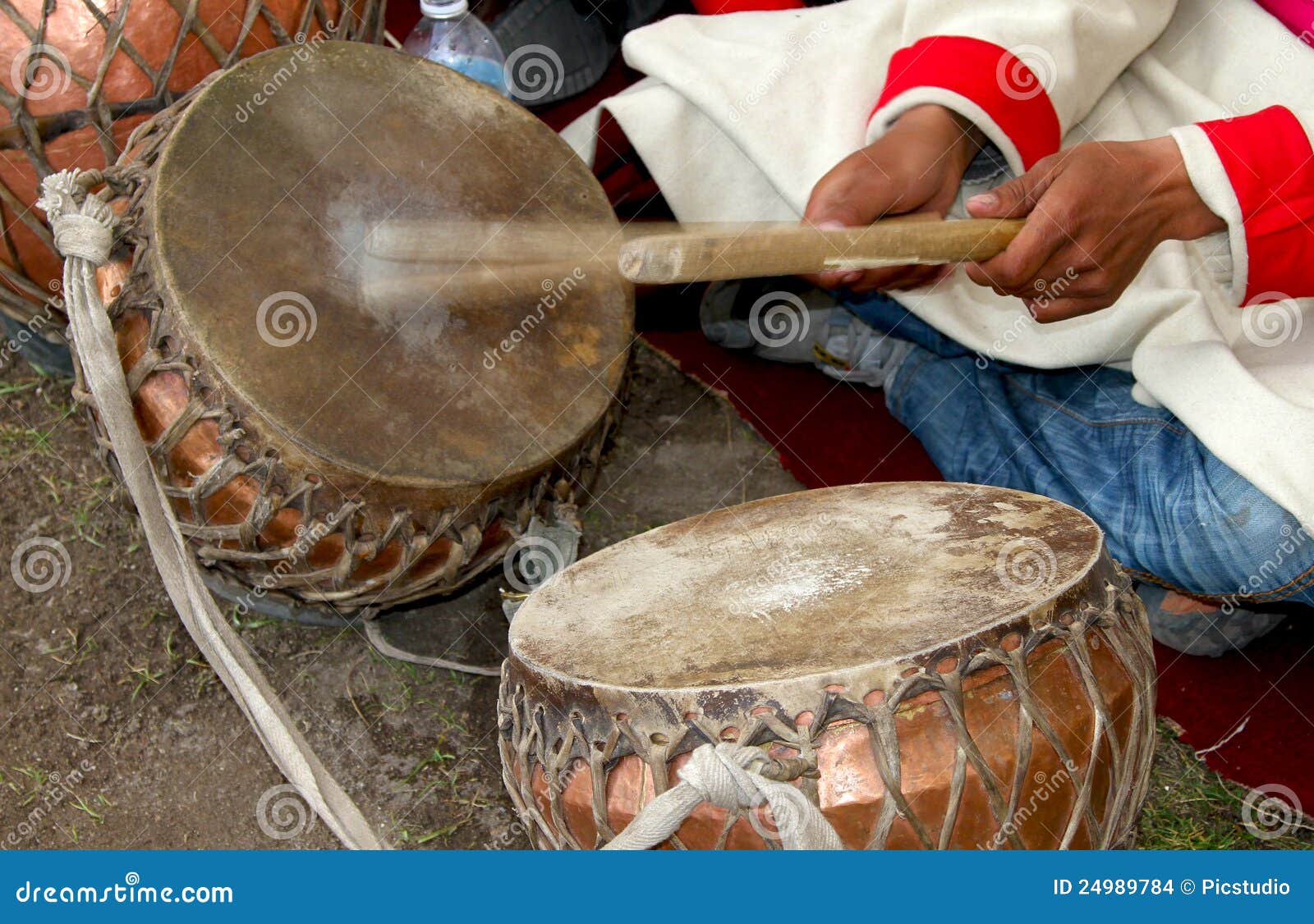 Playing Drums Stock Images - Image: 24989784