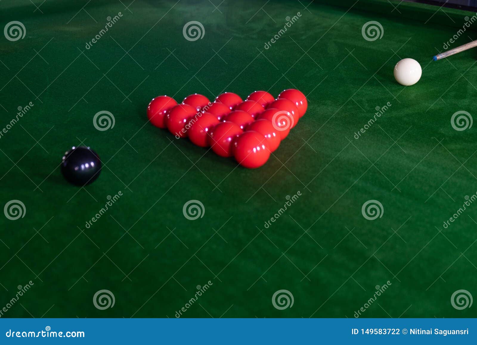 Playing, Establishing a Snooker Ball, a Red Ball and a Ball with
