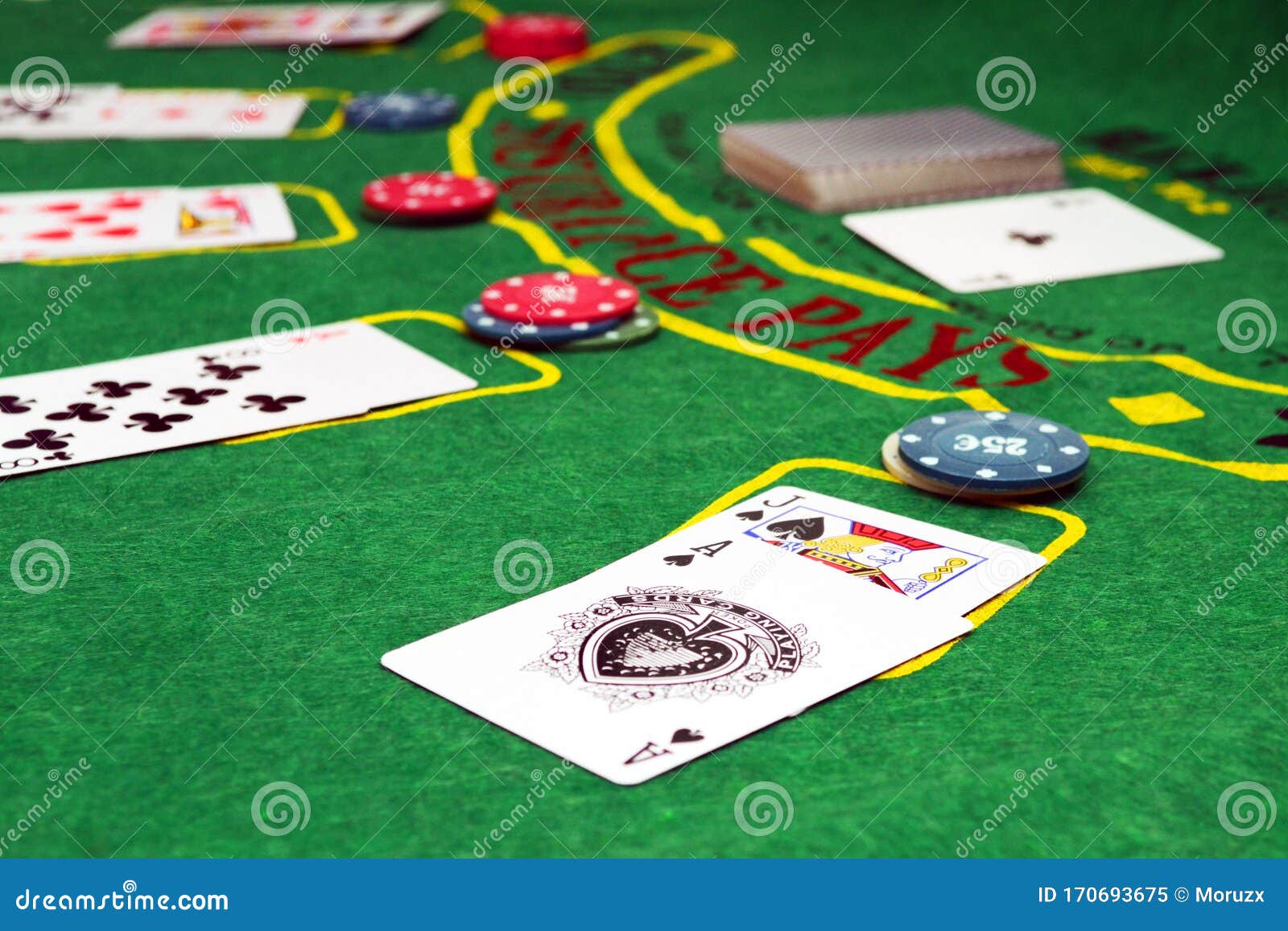playing the game of blackjack