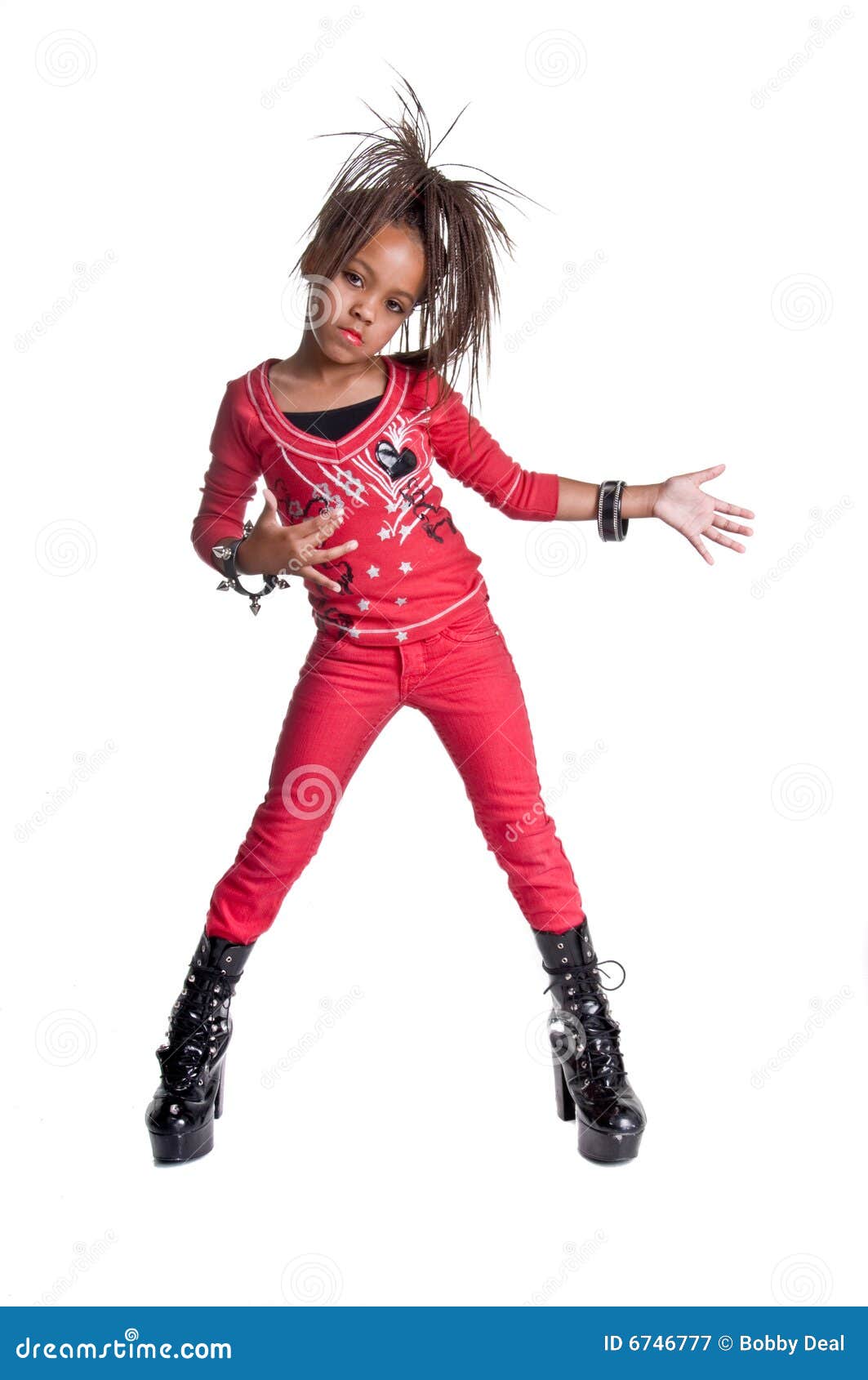 Playing Hip Hop Dress Up stock photo. Image of ethnicity - 6746792