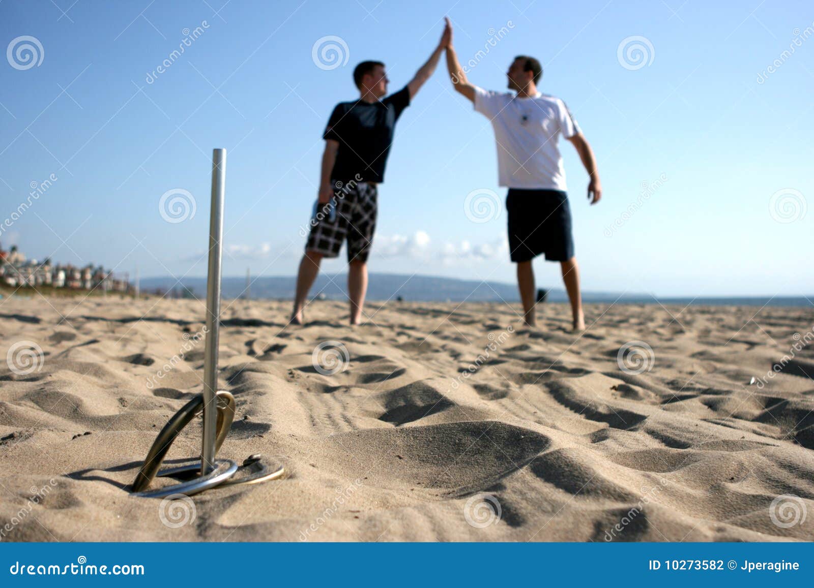 Playing Horseshoes stock photo. Image of 10273582