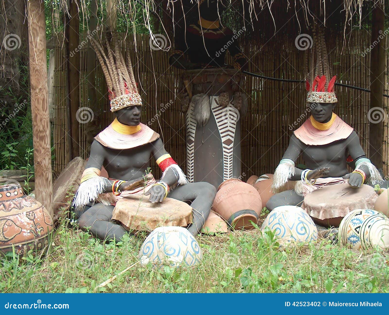 Playing music stock photo. Image of people, race, statue 42523402