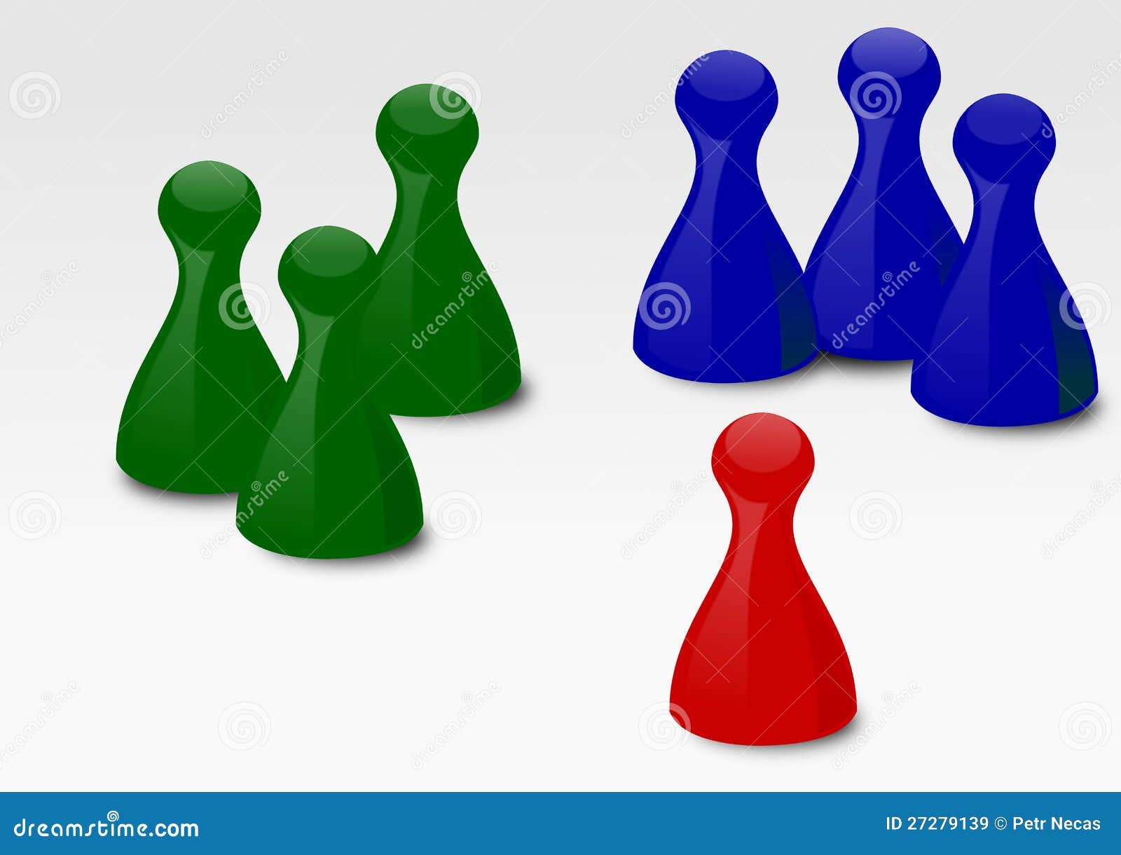 The playing pieces stock illustration. Illustration of office 27279139