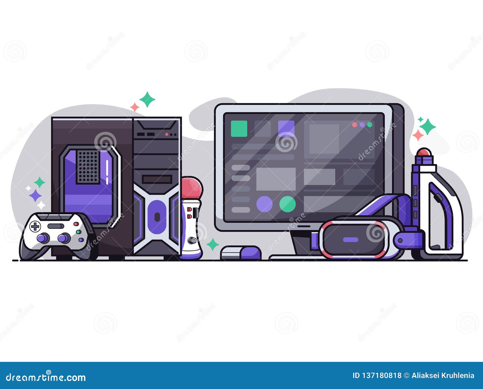 Play Computer Game Vector Art PNG Images