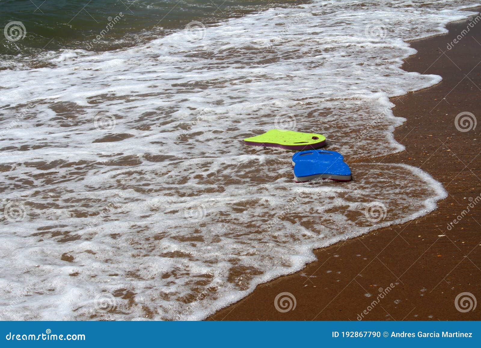 playing with the waves on the beach
