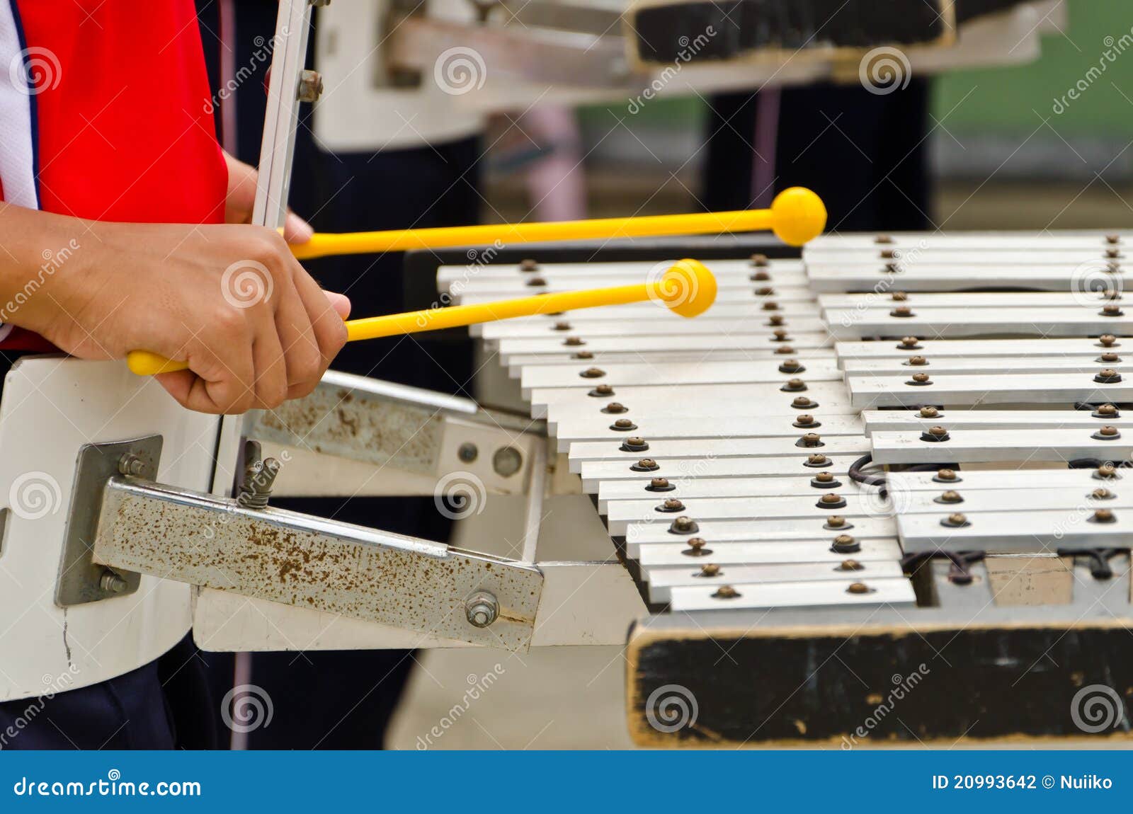 Playing xylophone stock photo. Image of pair, rhythm 20993642