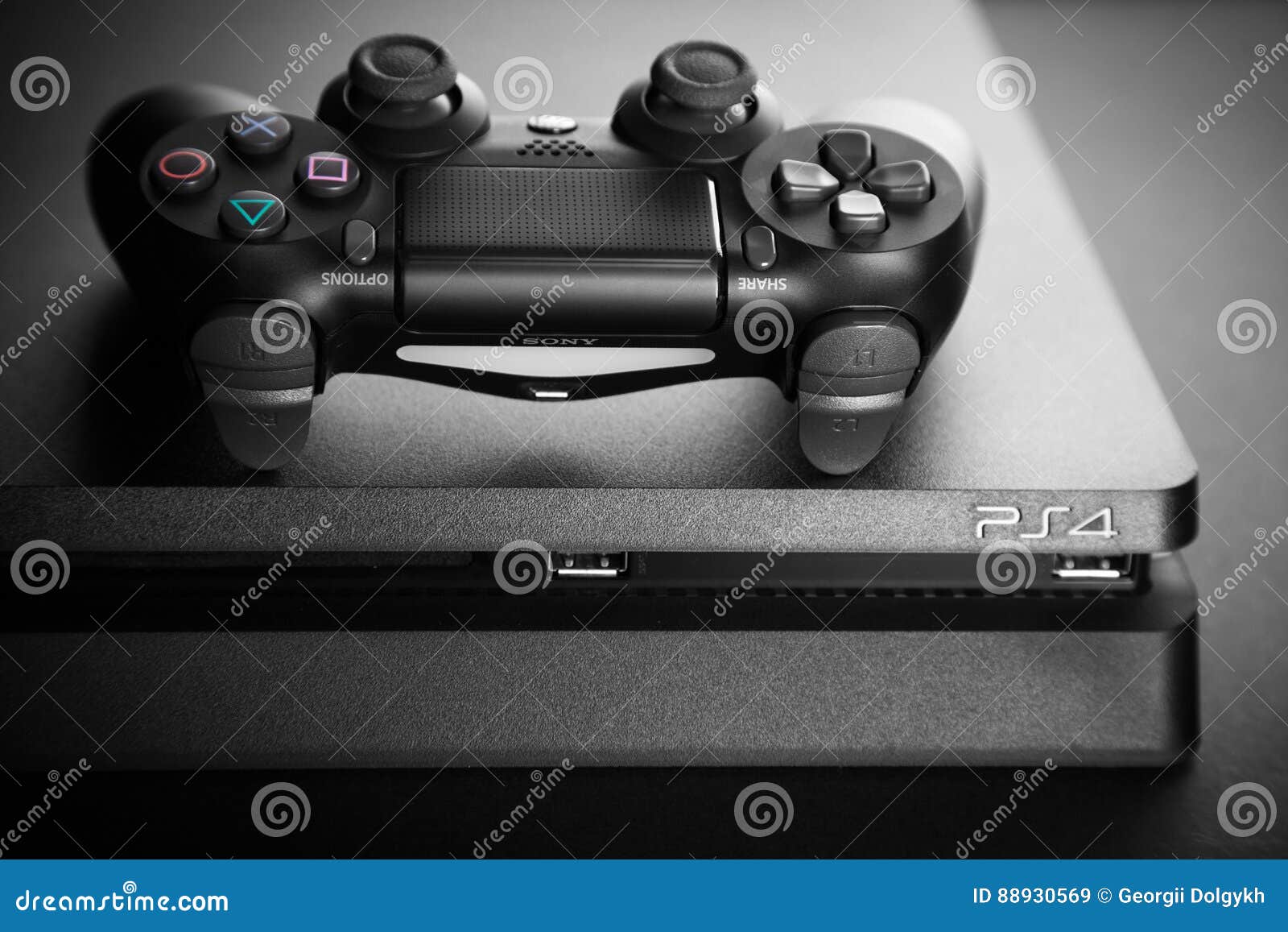 Playstation 4 Gaming Console Editorial Stock Image Image of joystick
