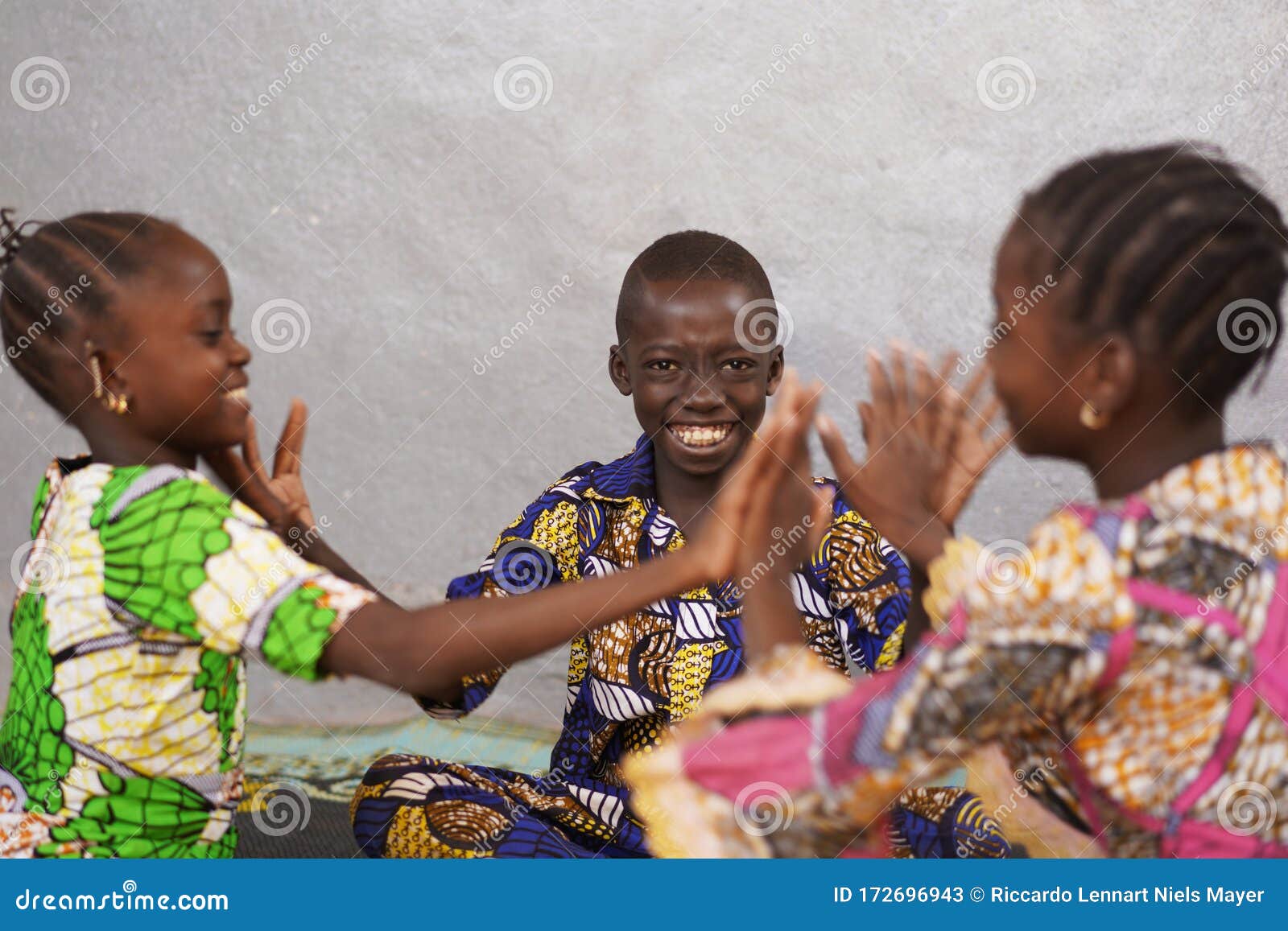 Playtime for African at Home, Fun Playing with Hands Stock Image - Image of play, person: 172696943