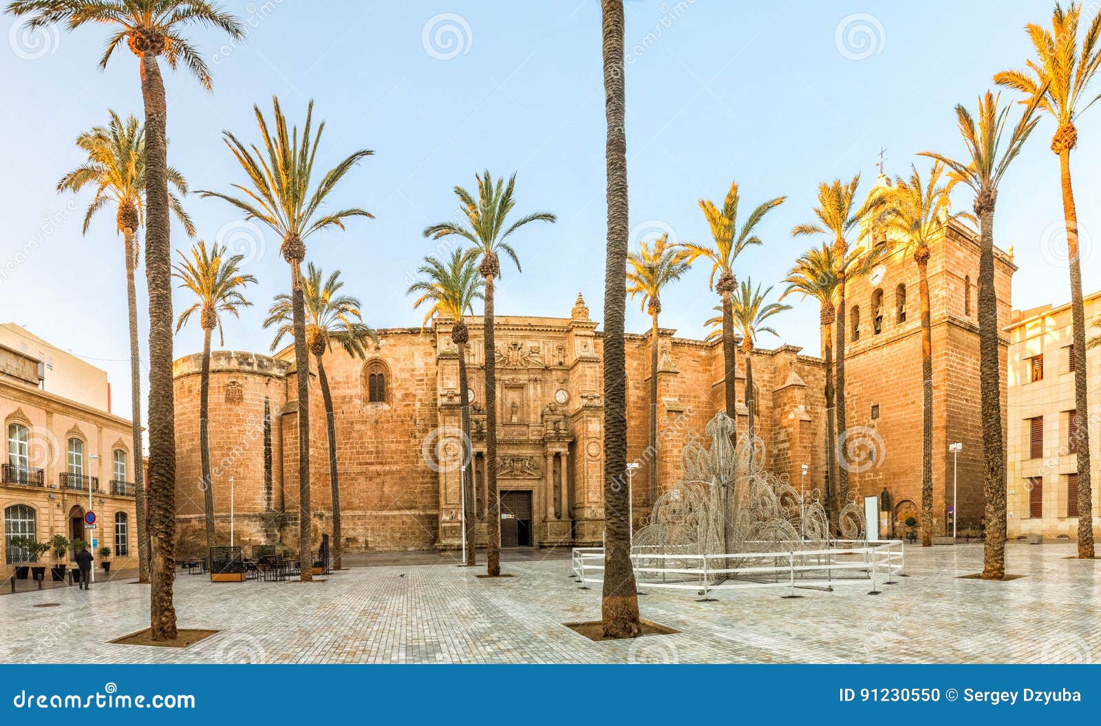 plaza de la catedral in almeria