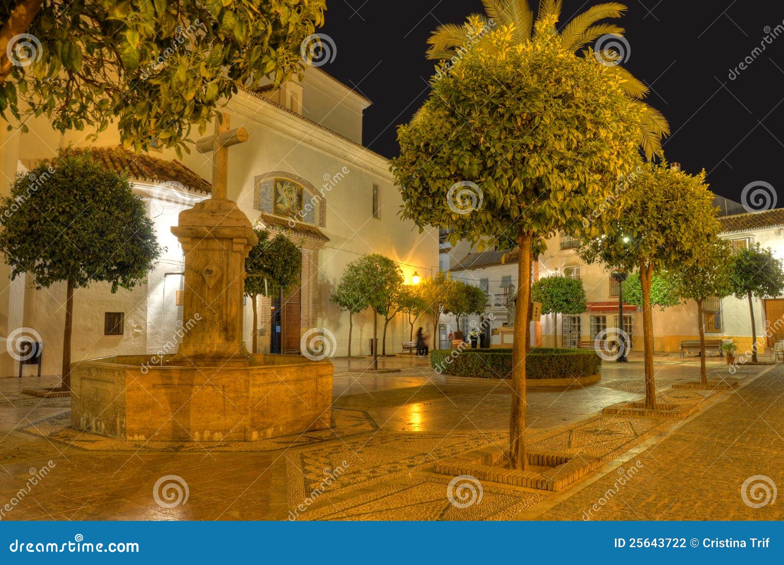 plaza de la iglesia square,marbella,spain