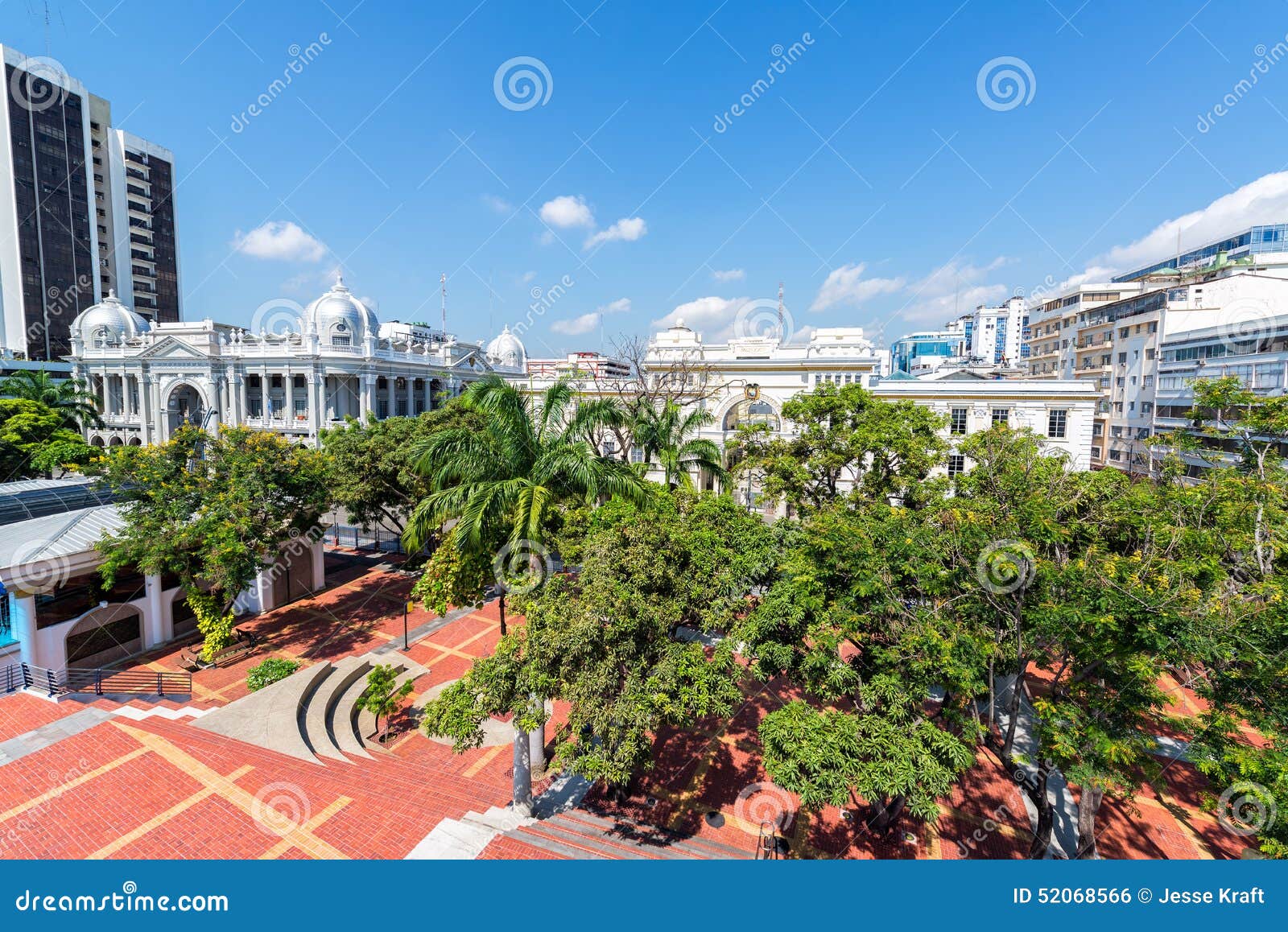 plaza in downtown guayaquil