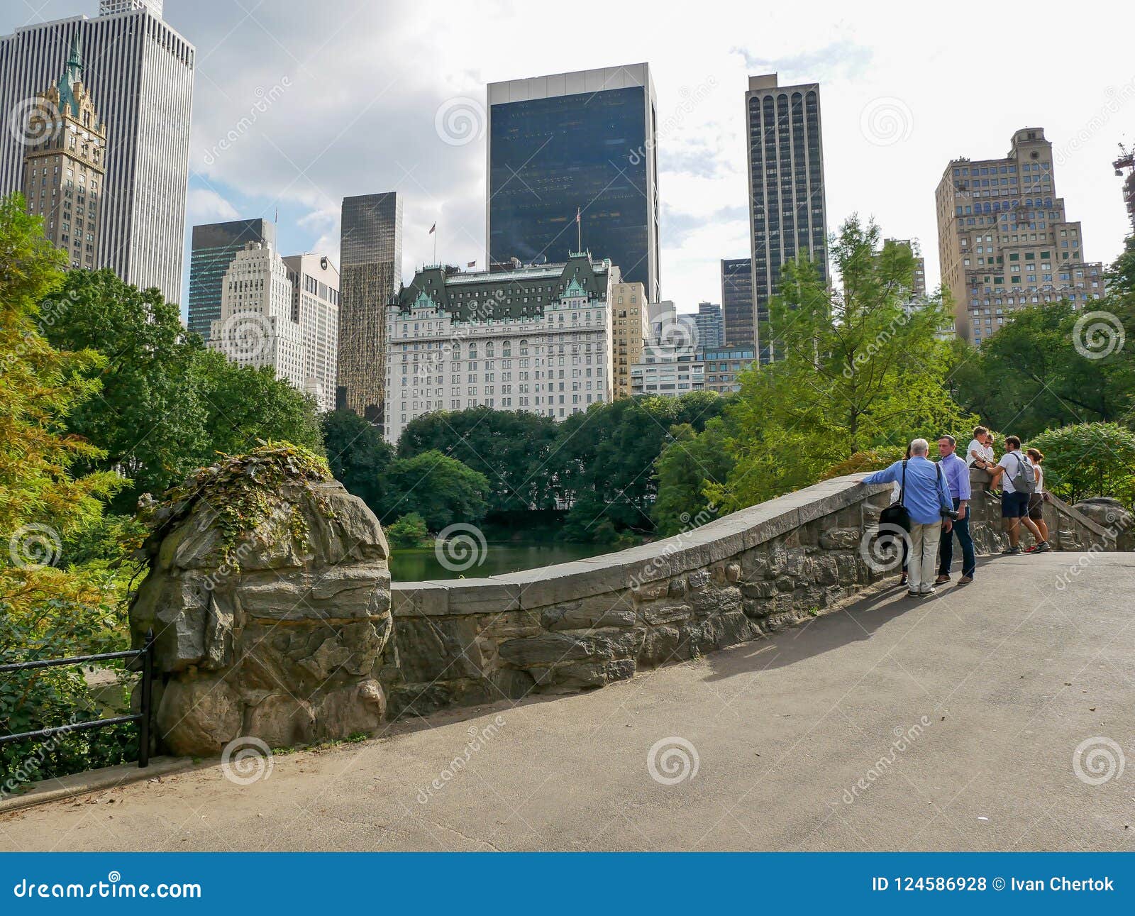 Plaza Hotel View From Central Park Manhattan Editorial Stock