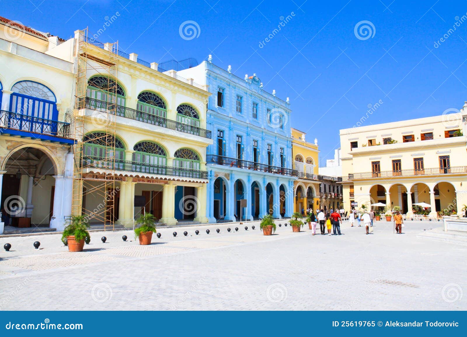 plaza vieja with colorful buildings, havana