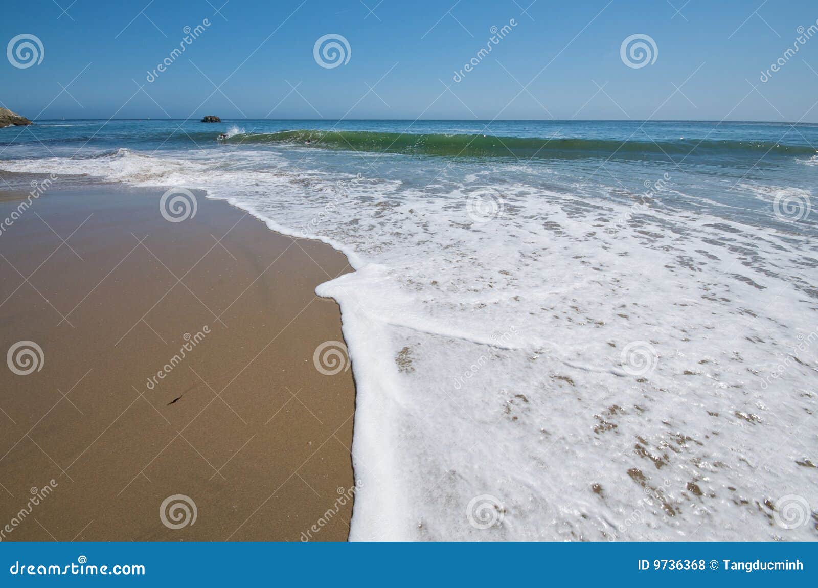 Plaża. California plażowy cruz pusty Santa