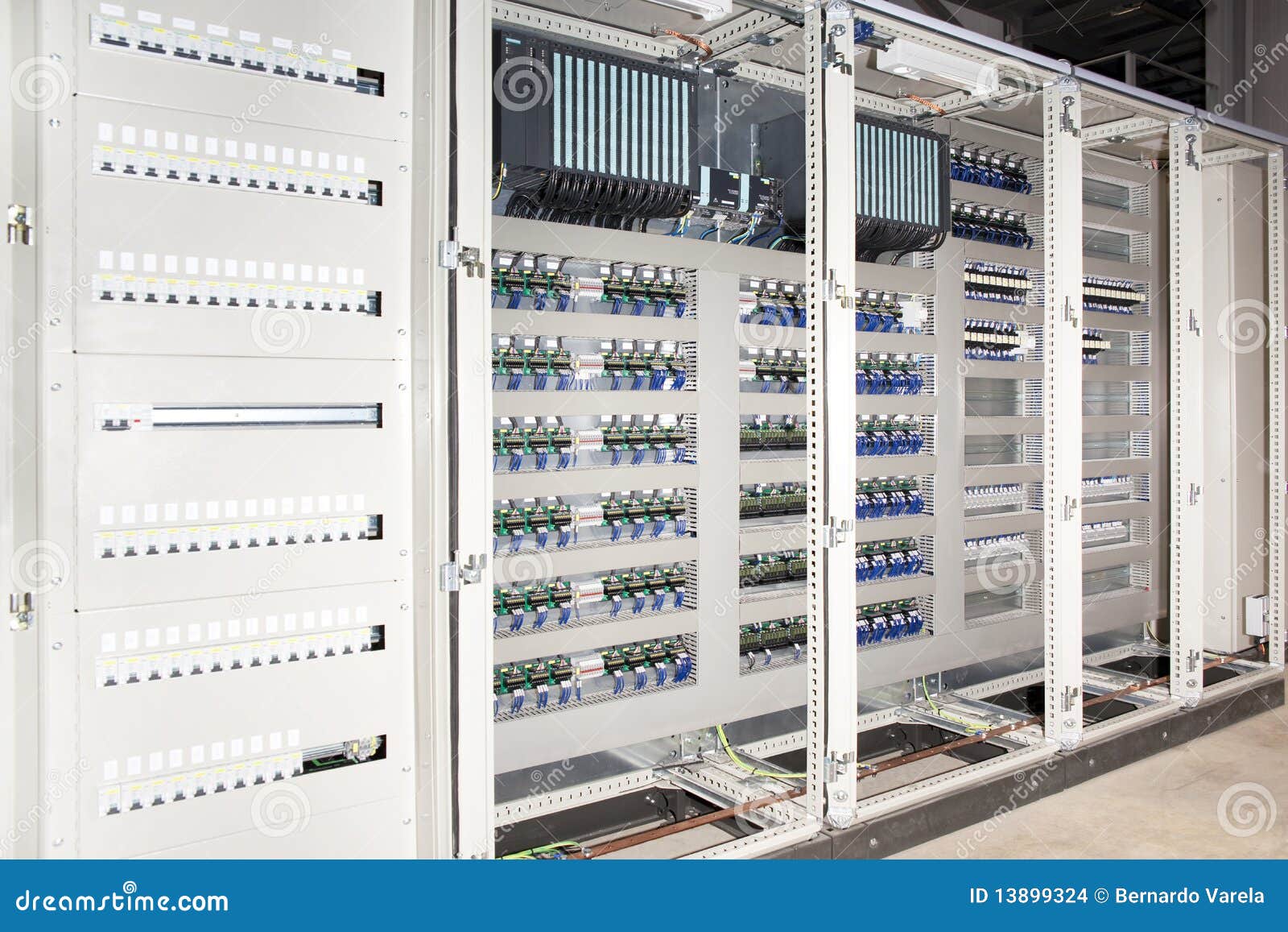 plc automated system electrical panel board