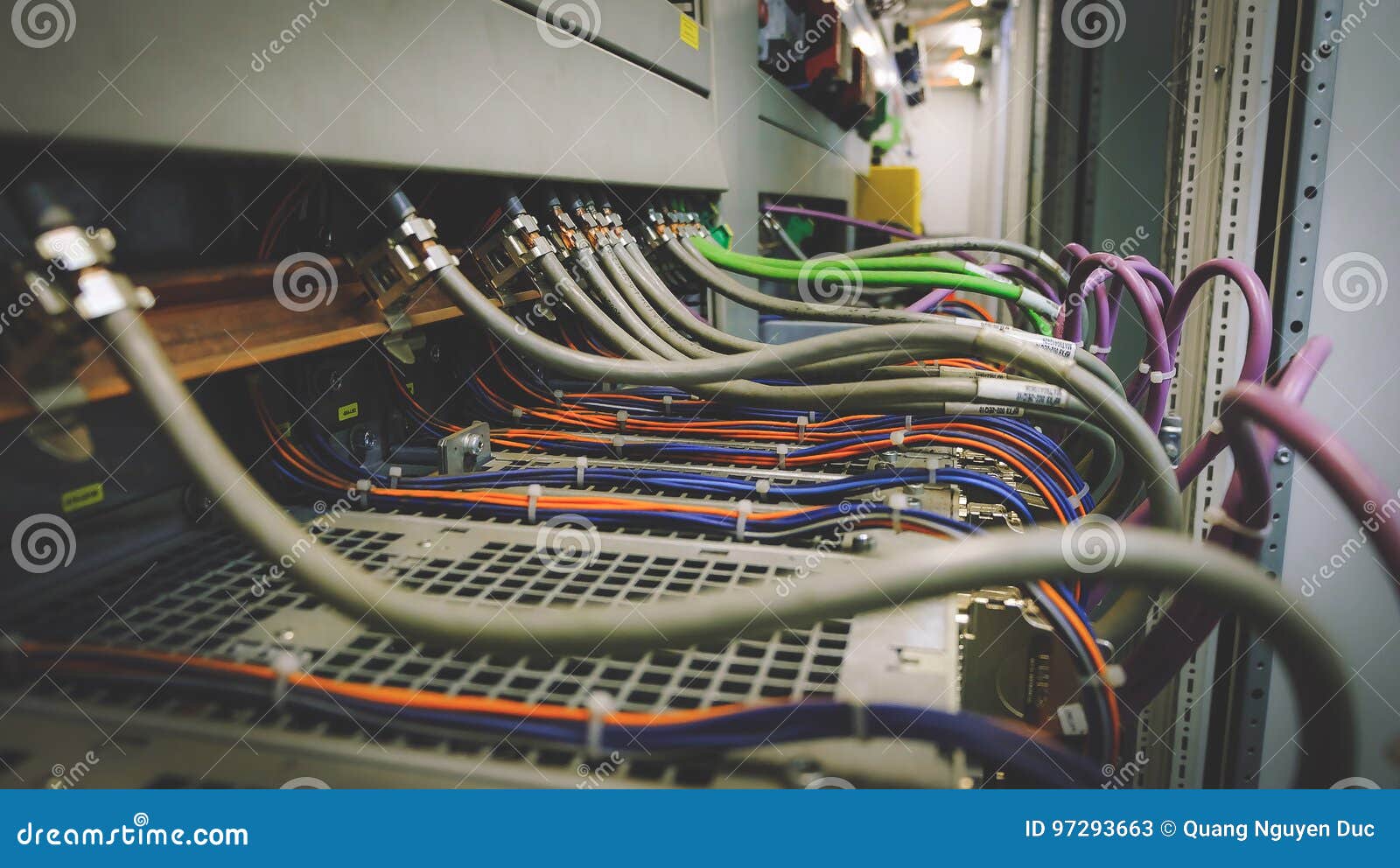 PLC Wires stock image. Image of installation, circuit - 97293663