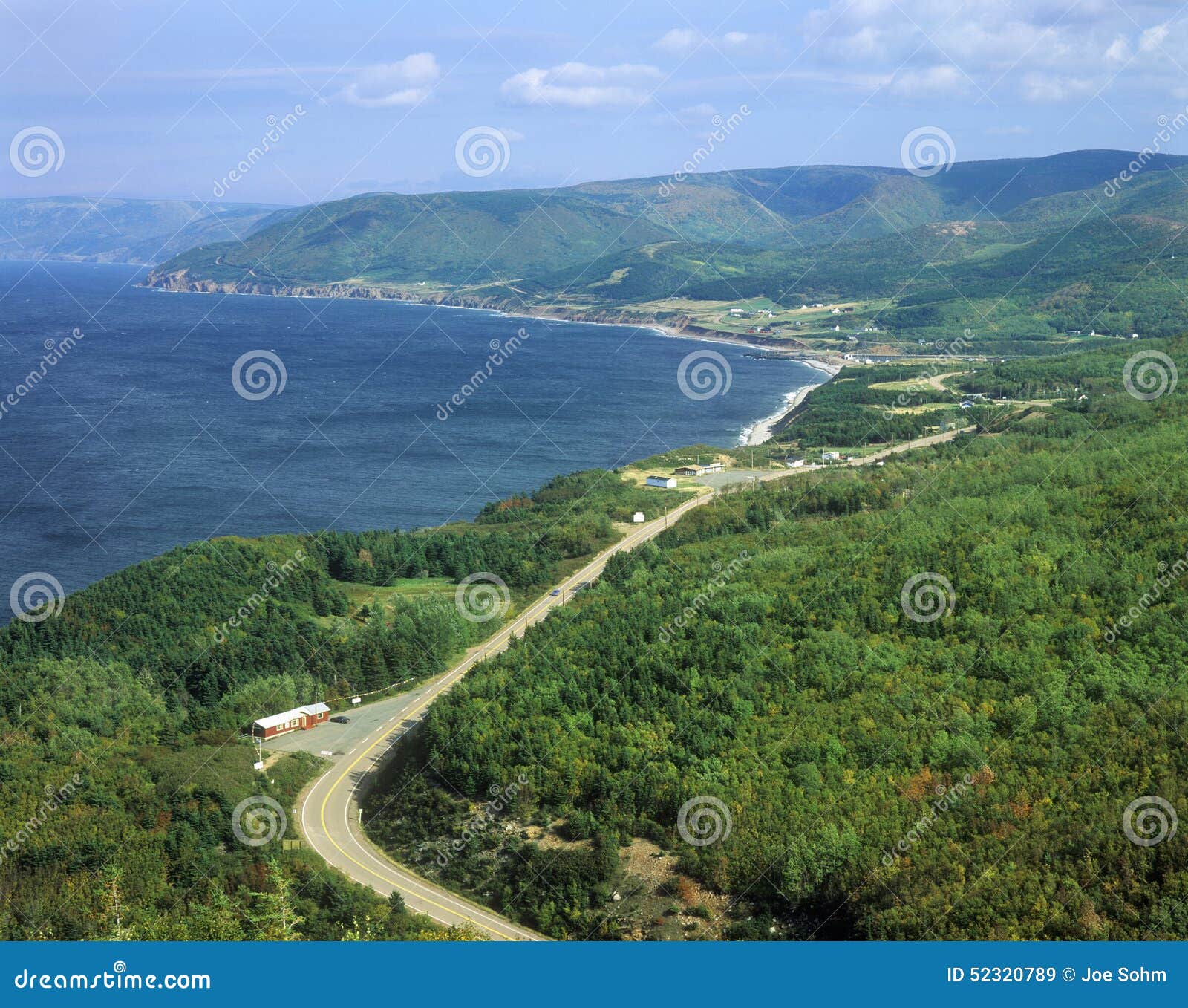 Pleasant Bay View in Cape Breton Nova Scotia, Canada Stock Image