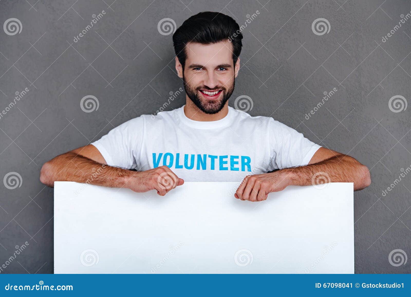 Hand Holding Please Donate Sign Stock Photo 191669165