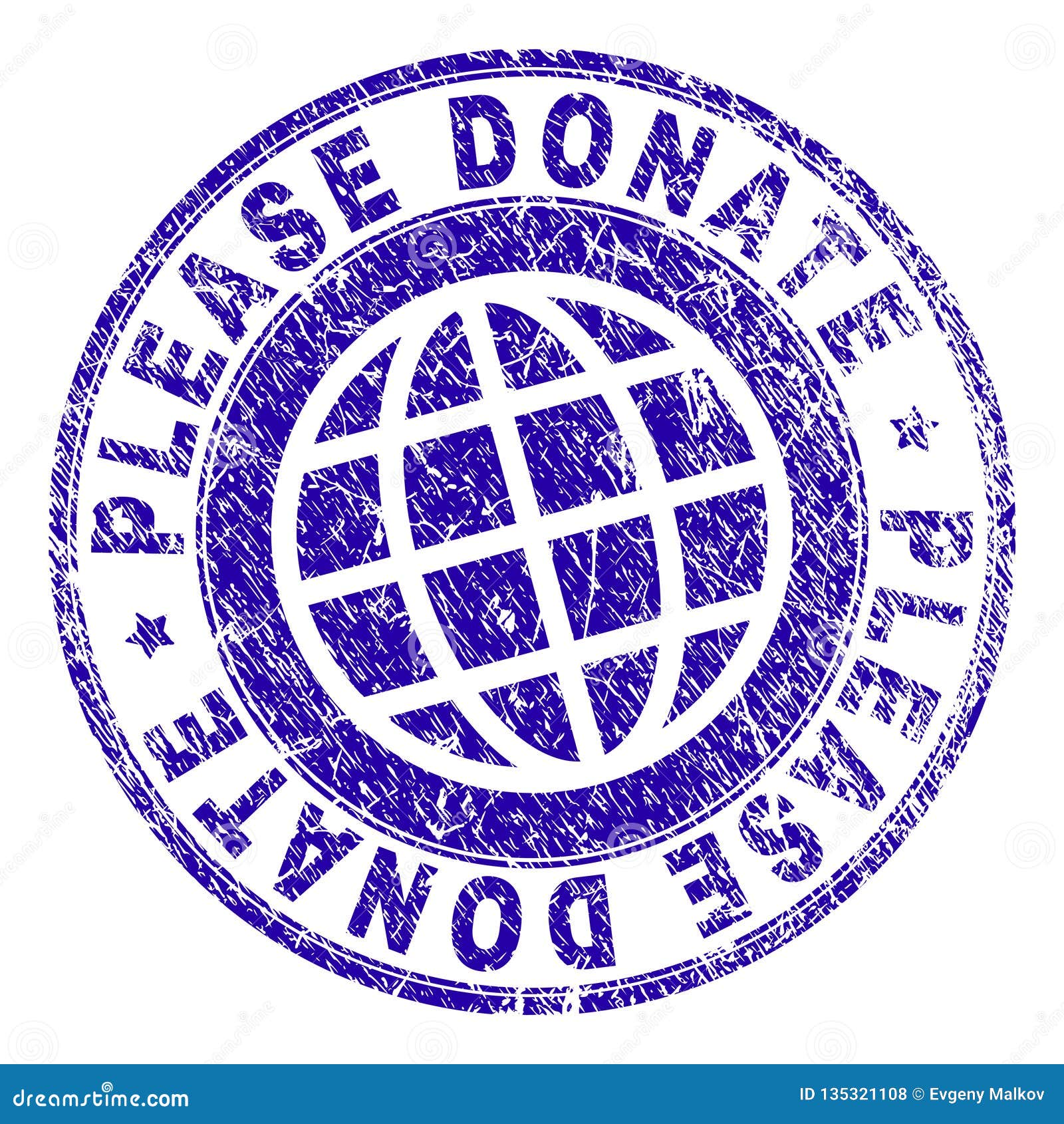 Please donate rubber stamp Royalty Free Vector Image