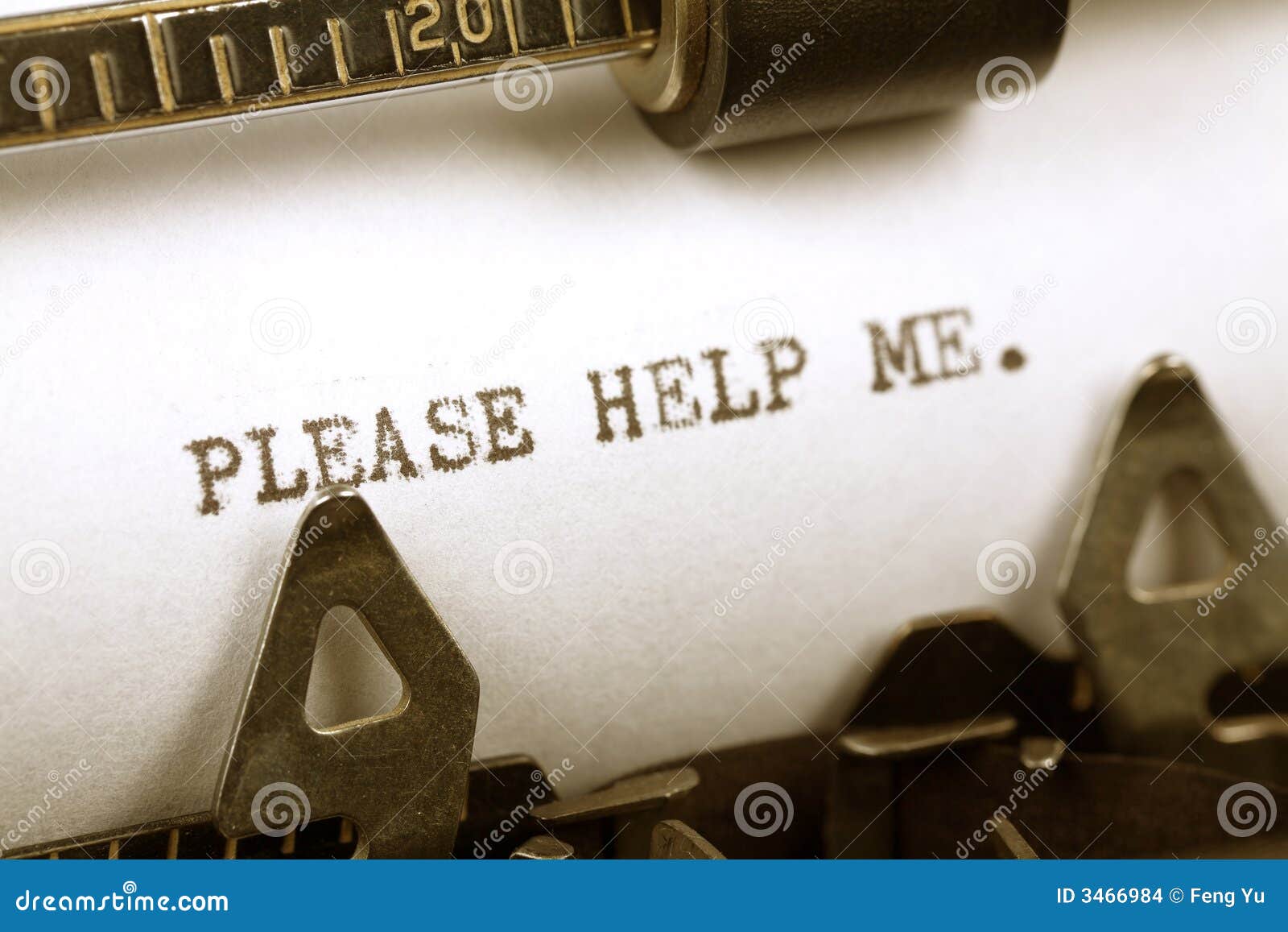 Please Help Me Stock Photo Image Of Fashioned Text Typescript