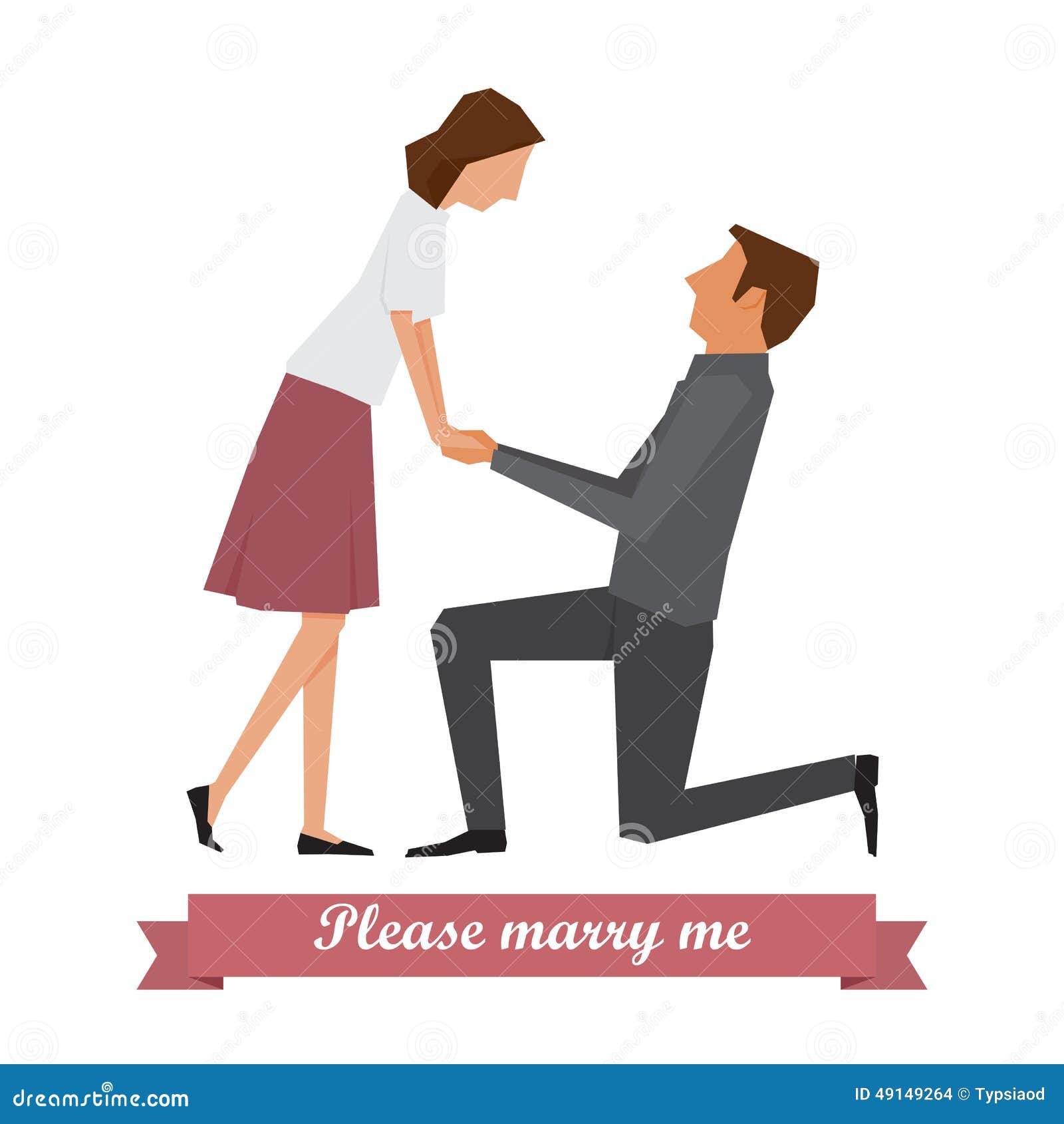 Please Marry Me Stock Vector Illustration Of Darling