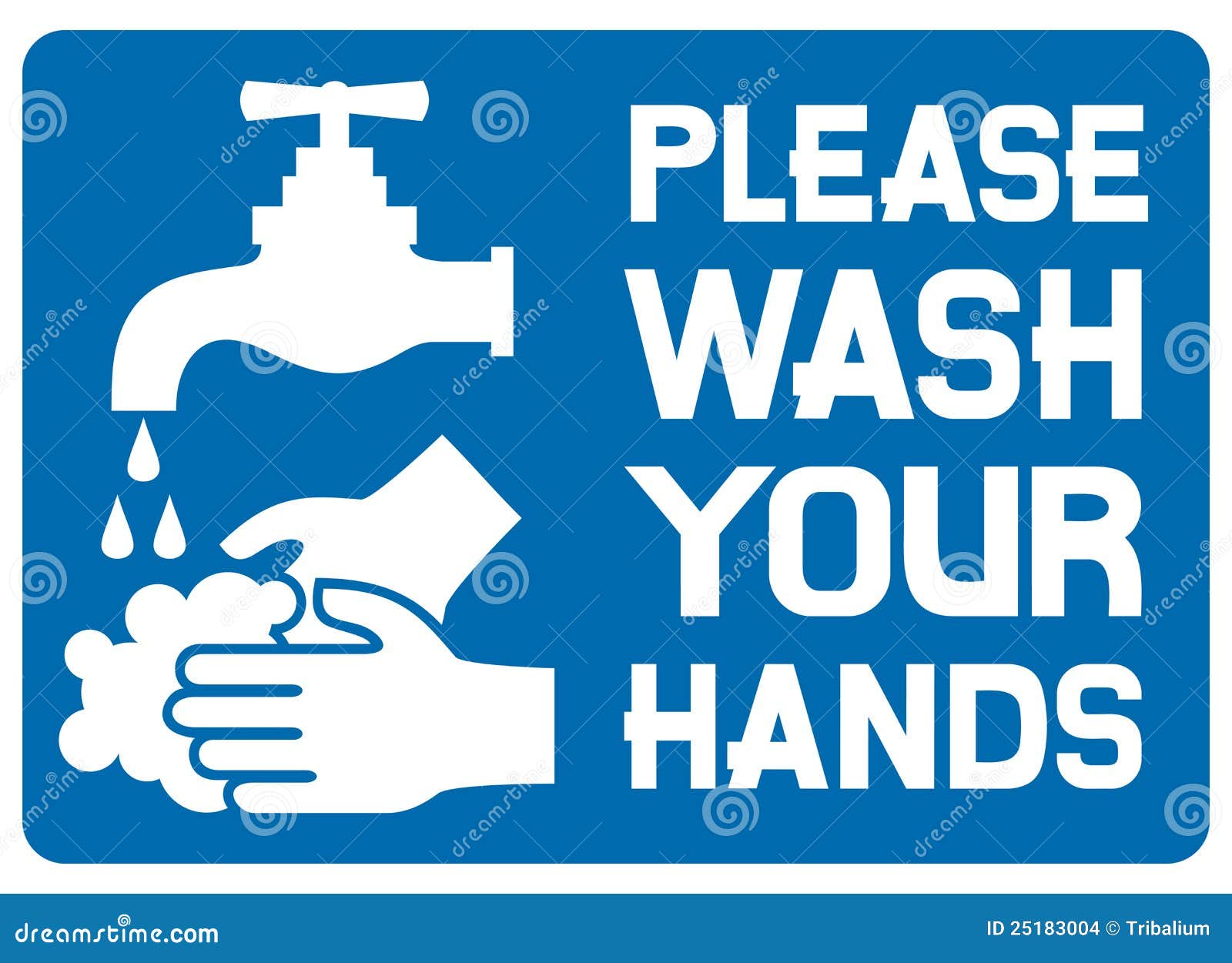 Please Wash Your Hands Sign