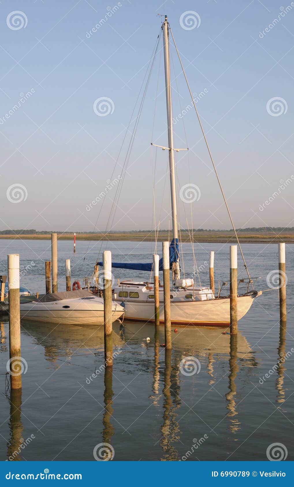 Pleasure crafts stock image. Image of lake, lagoon, cleat 6990789