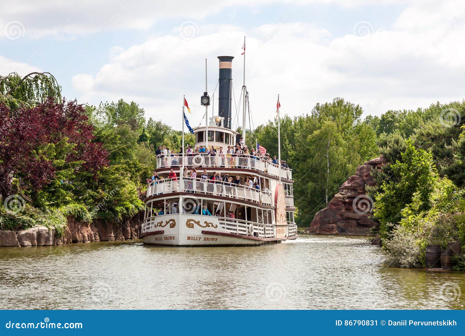 Pleasure Ship Molly Brown at Disneyland Paris Editorial Photo Image