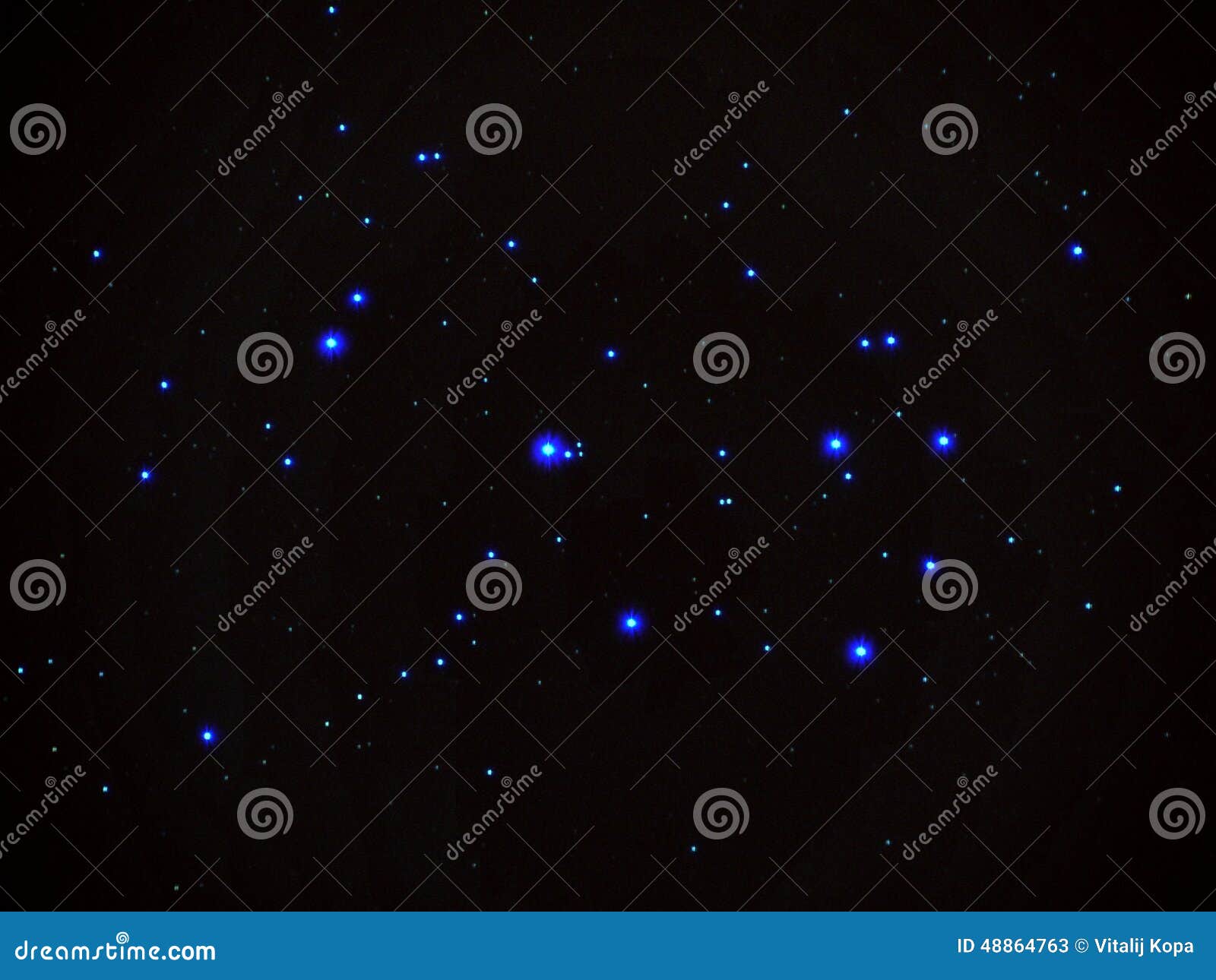 universe stars, pleiades opern cluster m45 in night sky