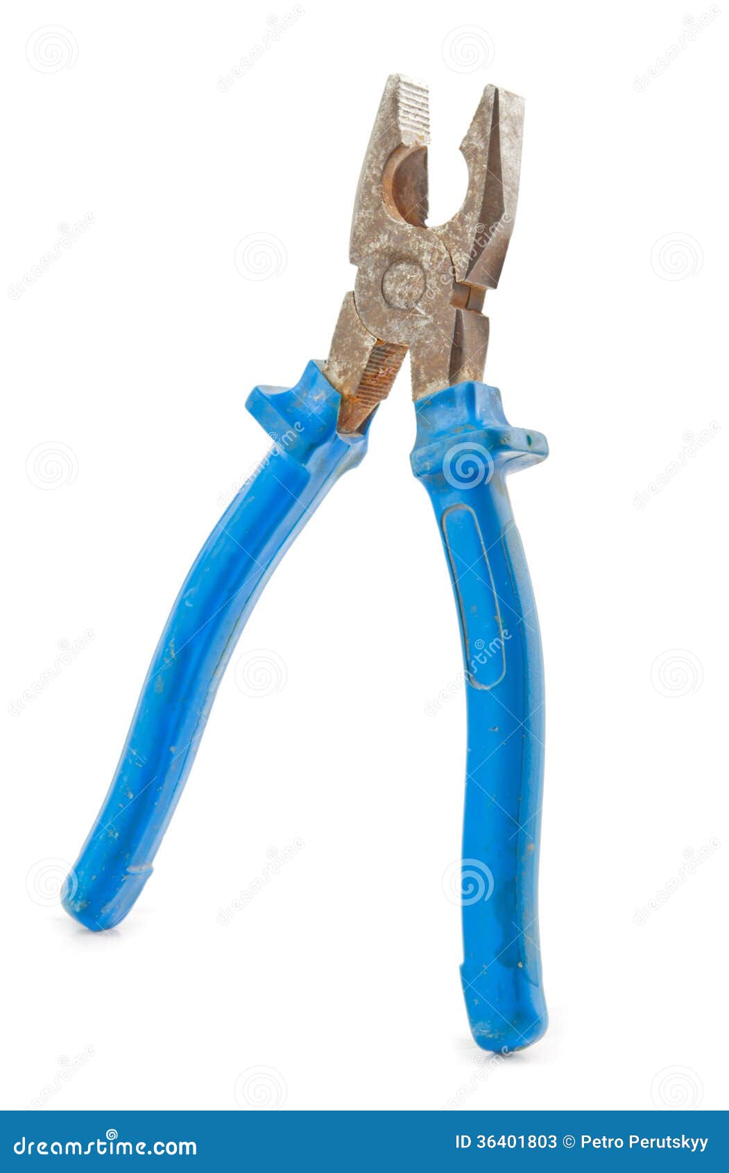 Pliers blue stock image. Image of isolated, industry 36401803