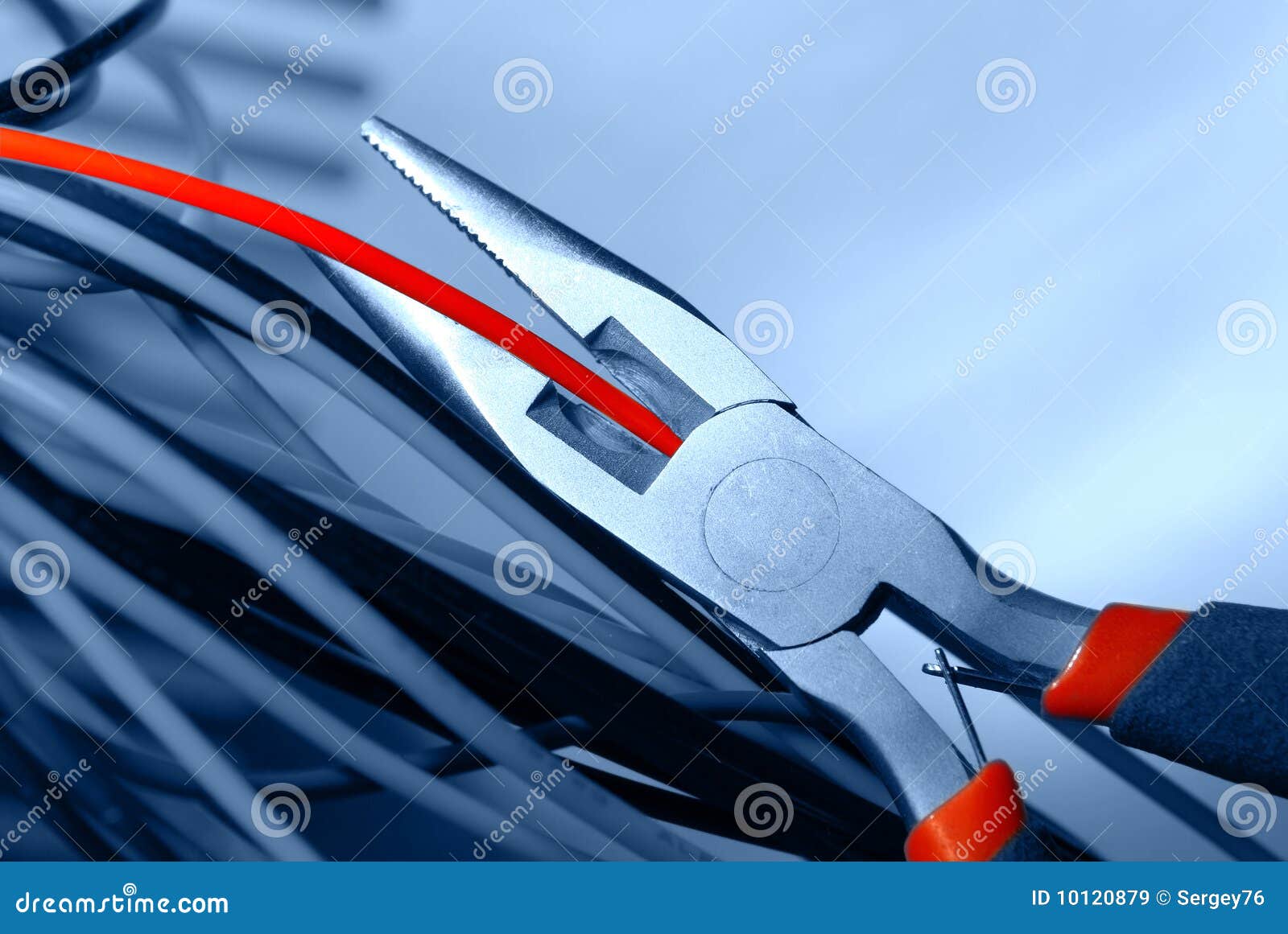 pliers and cable
