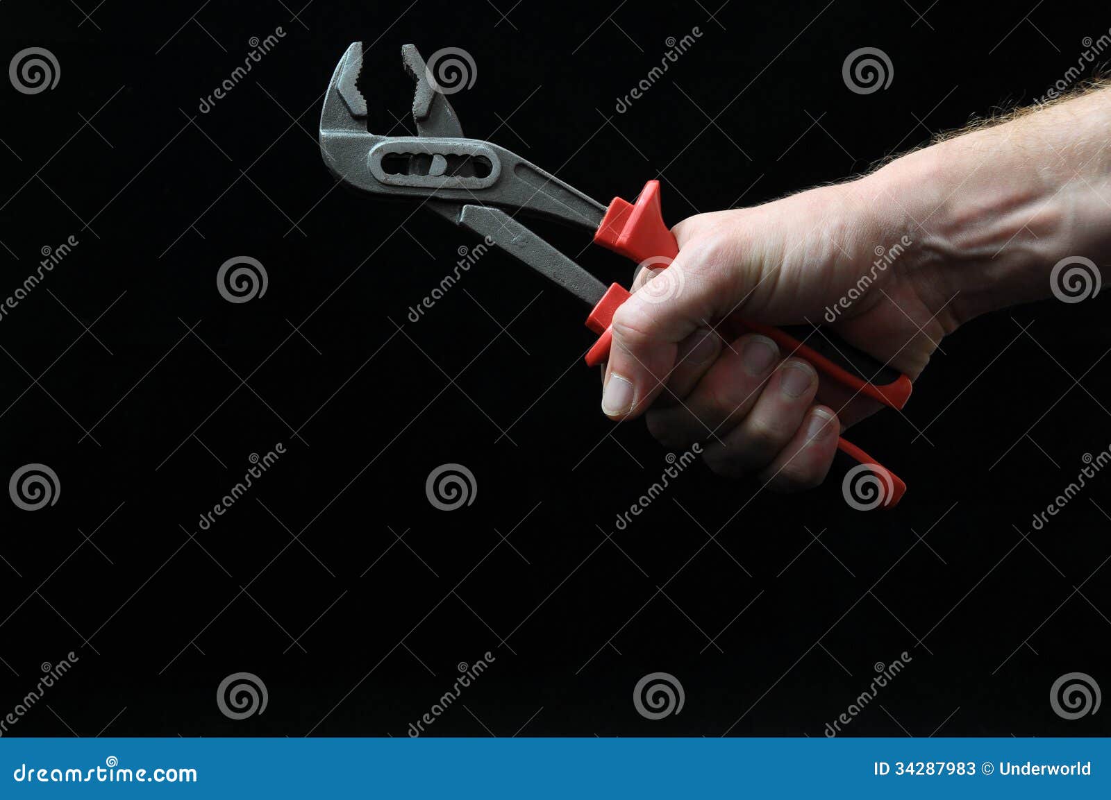 Pliers and a Hand stock image. Image of people, equipment 34287983