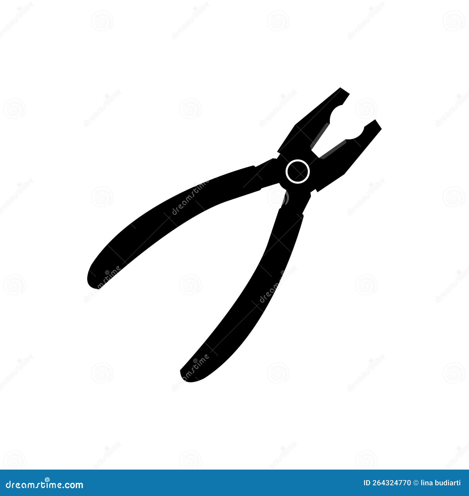 Pliers icon stock vector. Illustration of handle, steel 264324770
