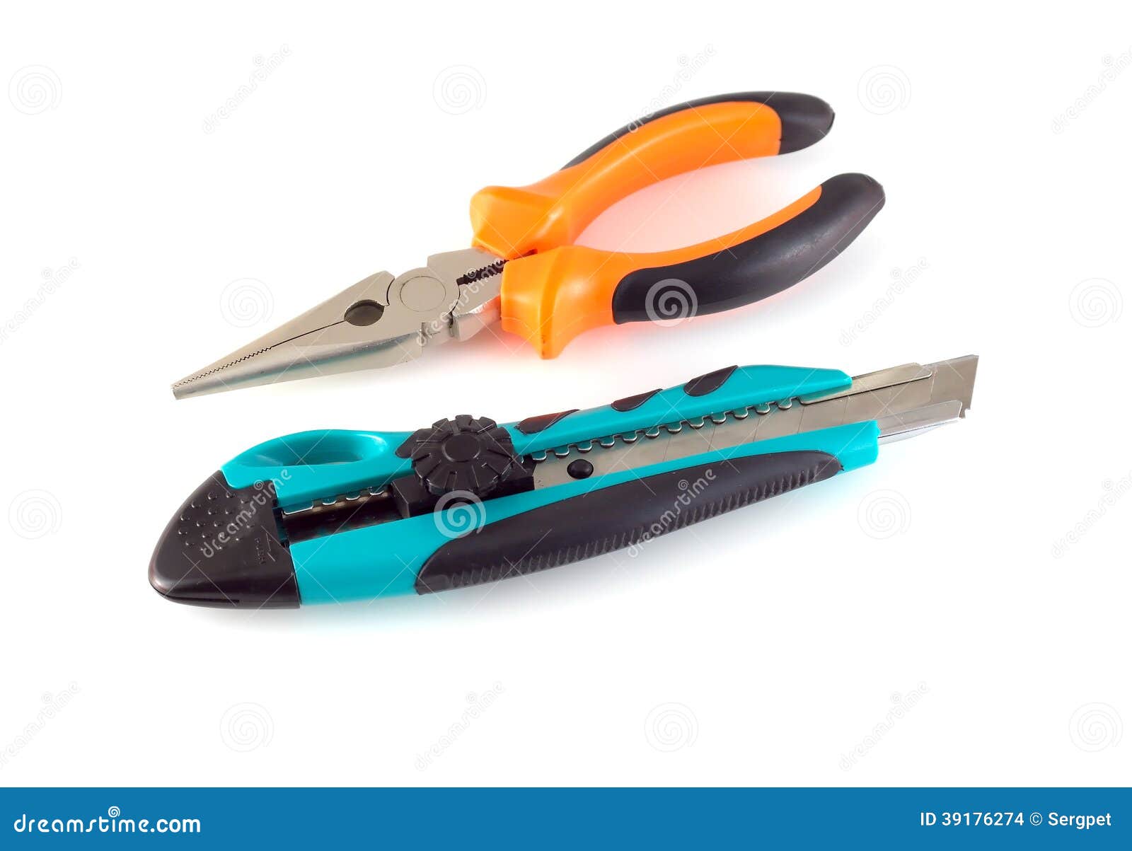 Pliers and knife stock photo. Image of instruments, collection 39176274