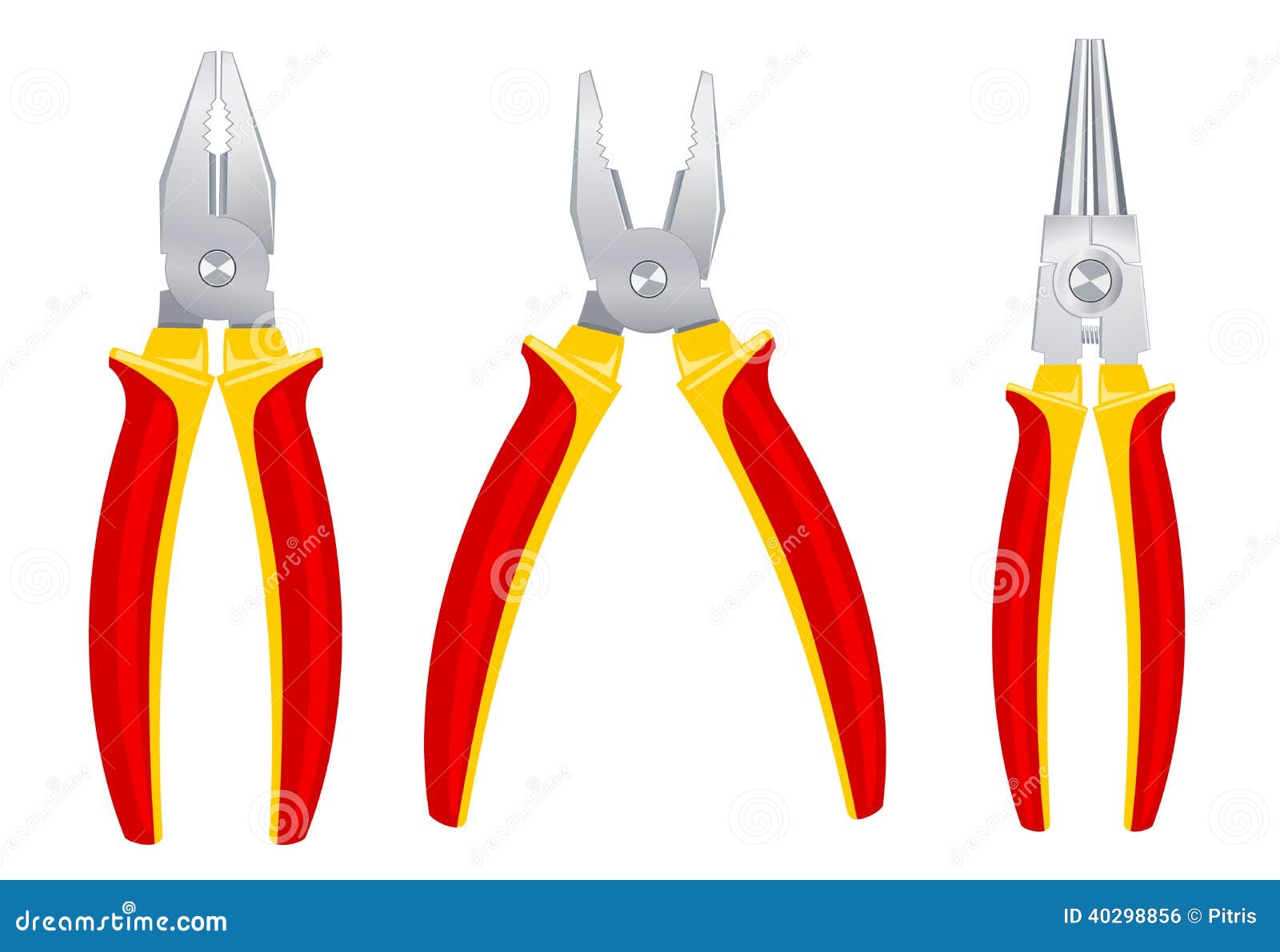 Pliers tools set stock vector. Illustration of repairman 40298856