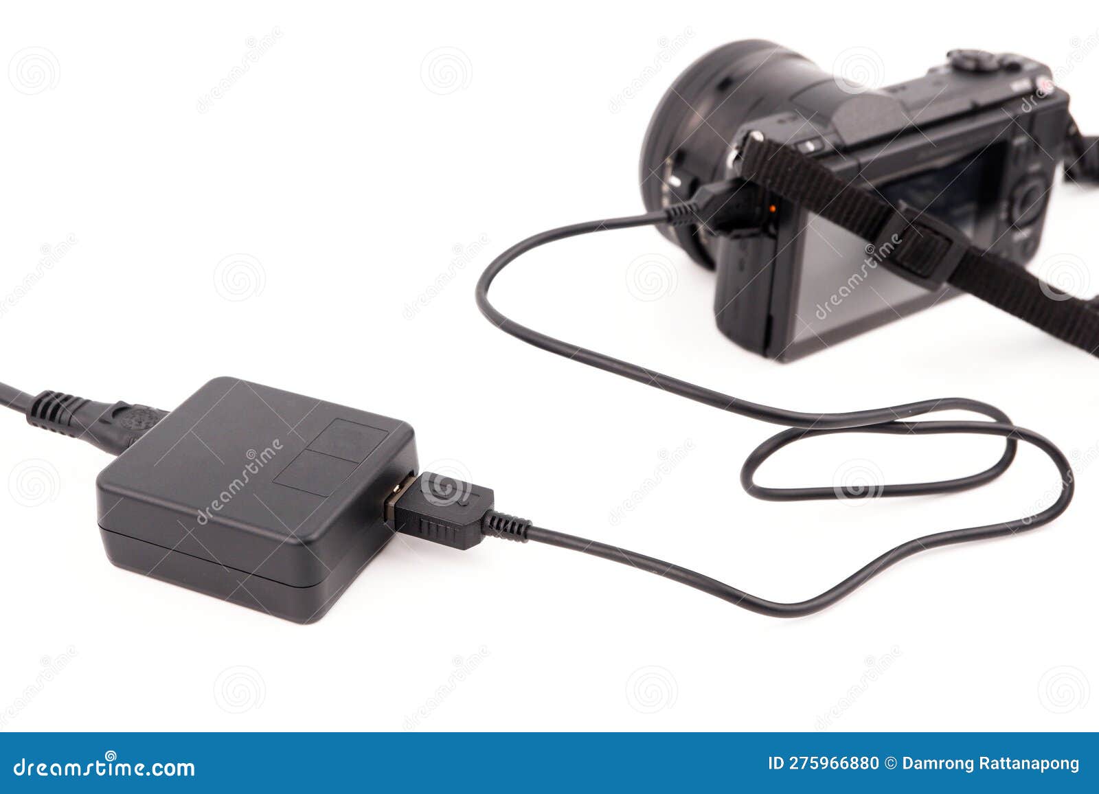 Plug in an Adapter Cable To Charge the Camera, a Usb Charger Cable for