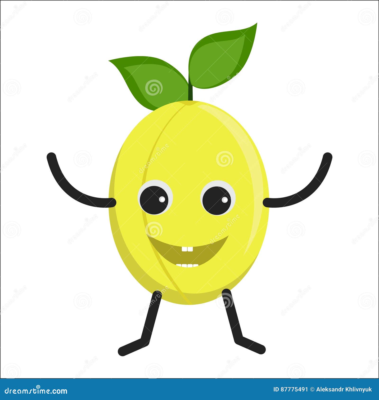 Plum character icon stock illustration. Illustration of expression ...