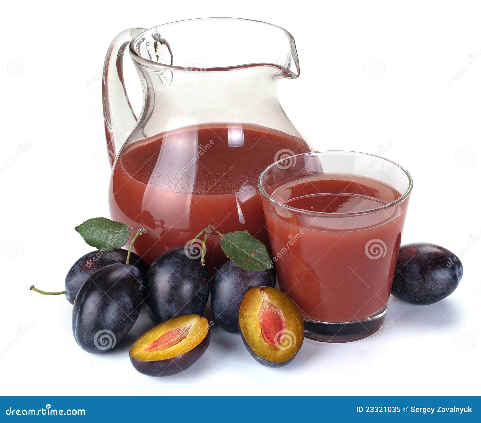 Plum Juice And Fruit Royalty Free Stock Photo Image 23321035
